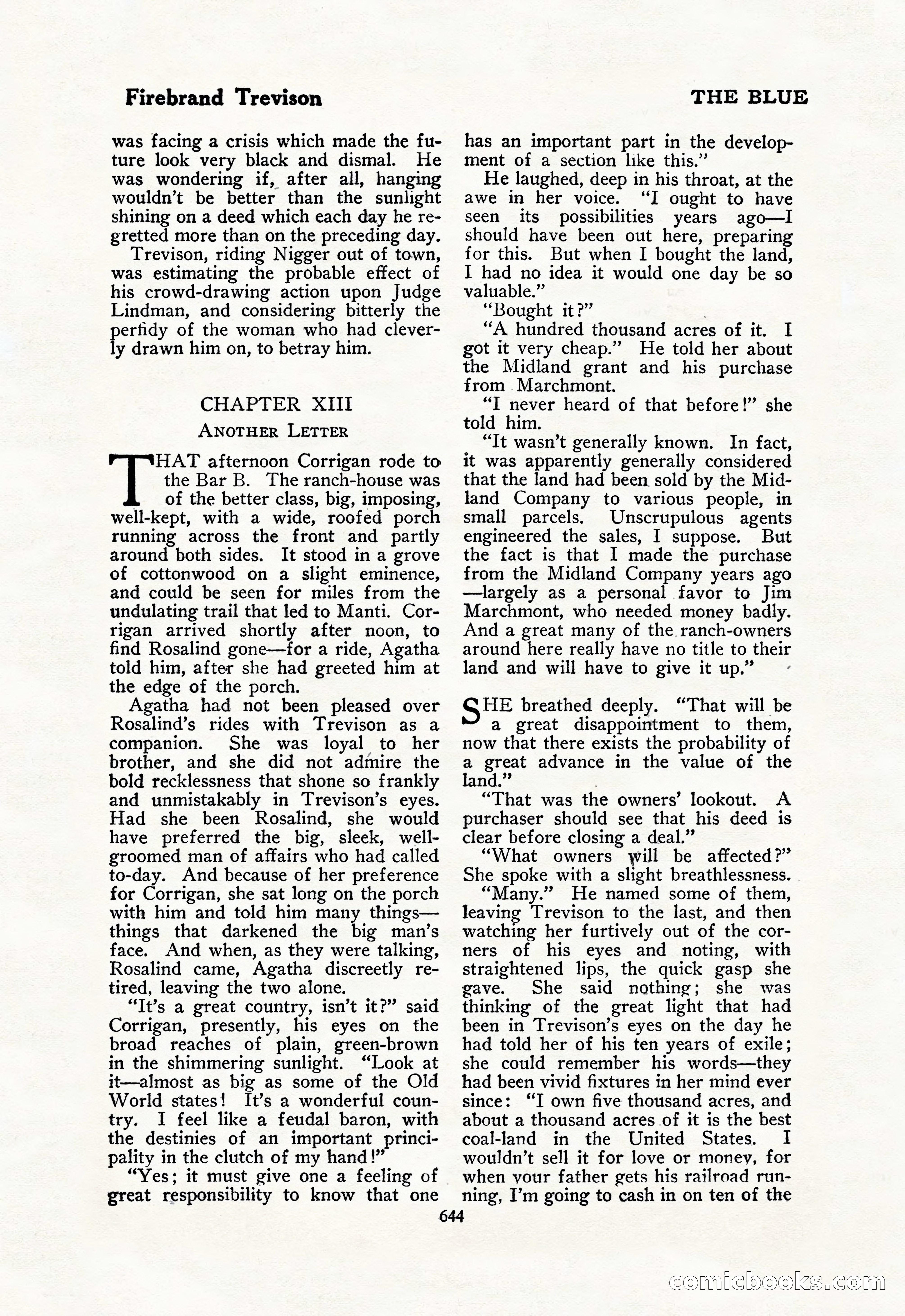 The Blue Book Magazine, February 1918 — page 70 of 204