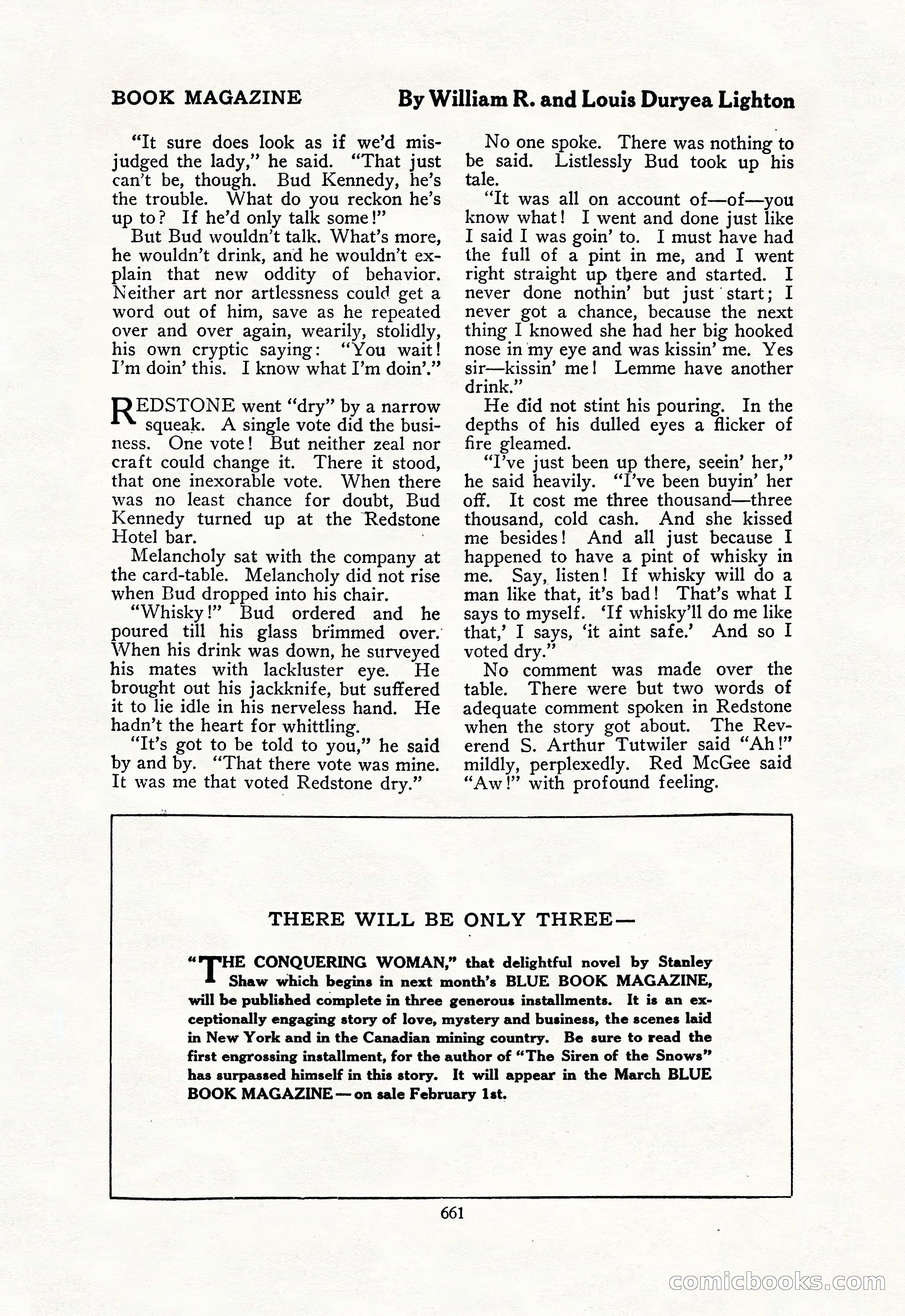 The Blue Book Magazine, February 1918 — page 87 of 204