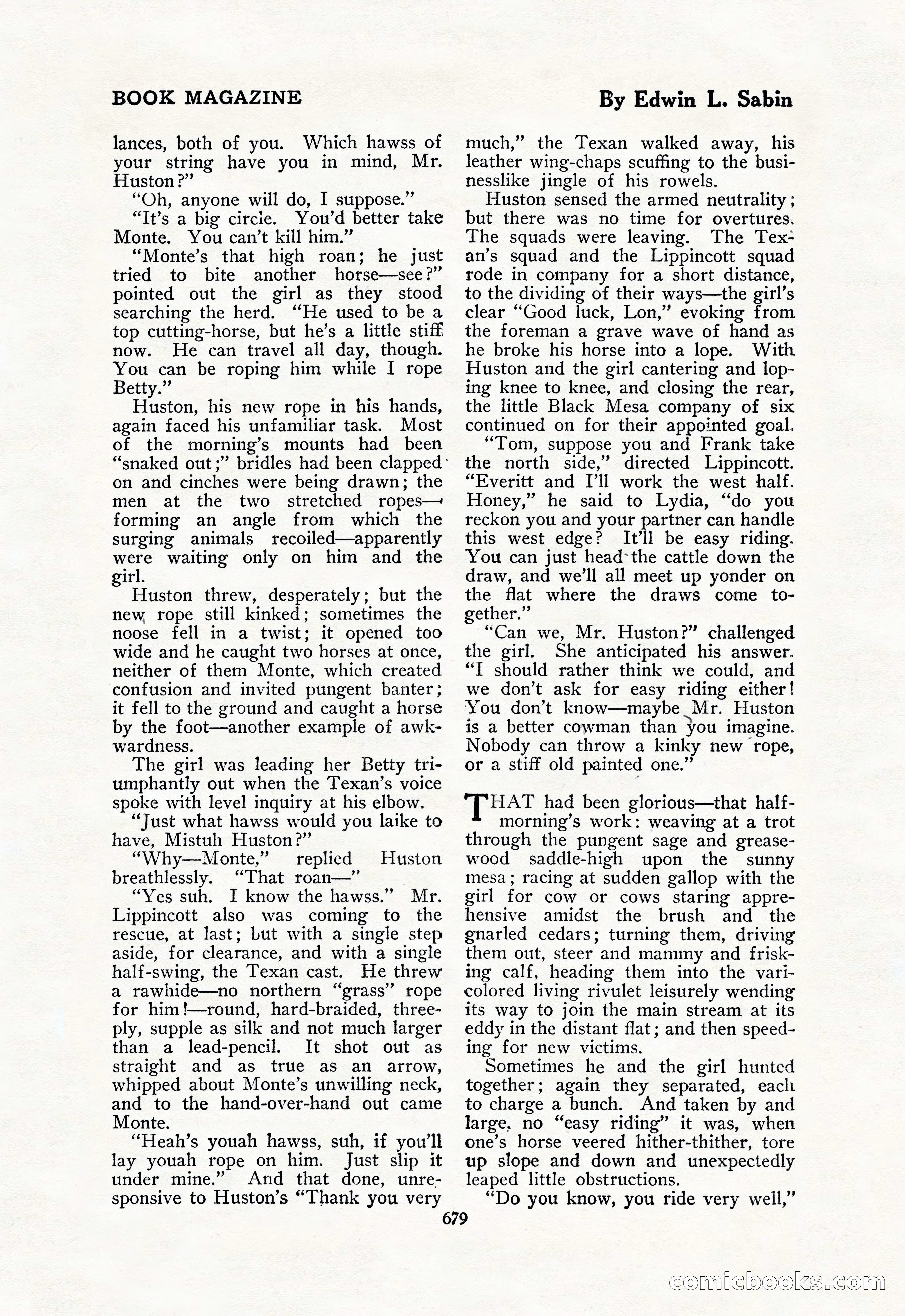 The Blue Book Magazine, February 1918 — page 105 of 204