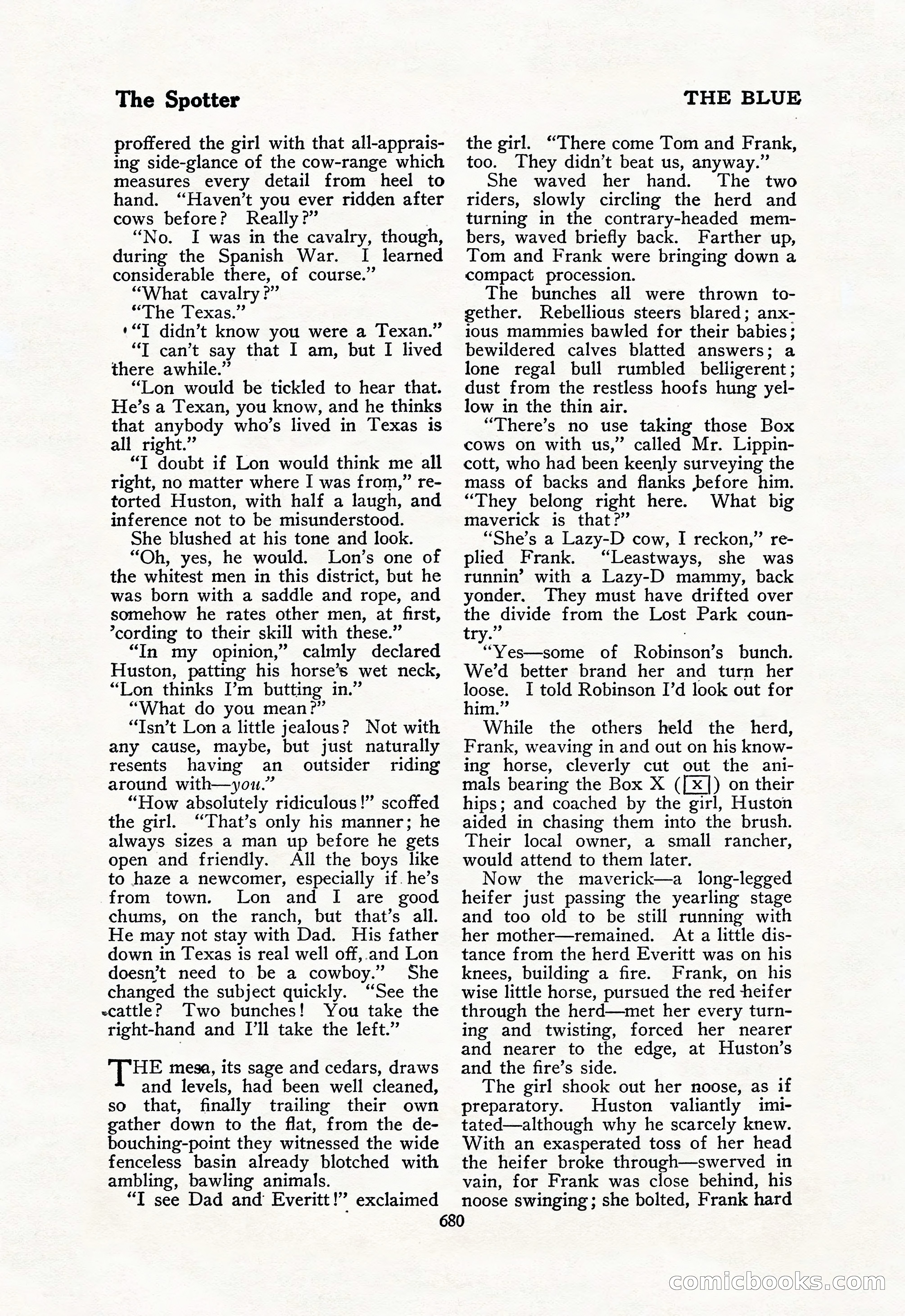 The Blue Book Magazine, February 1918 — page 106 of 204