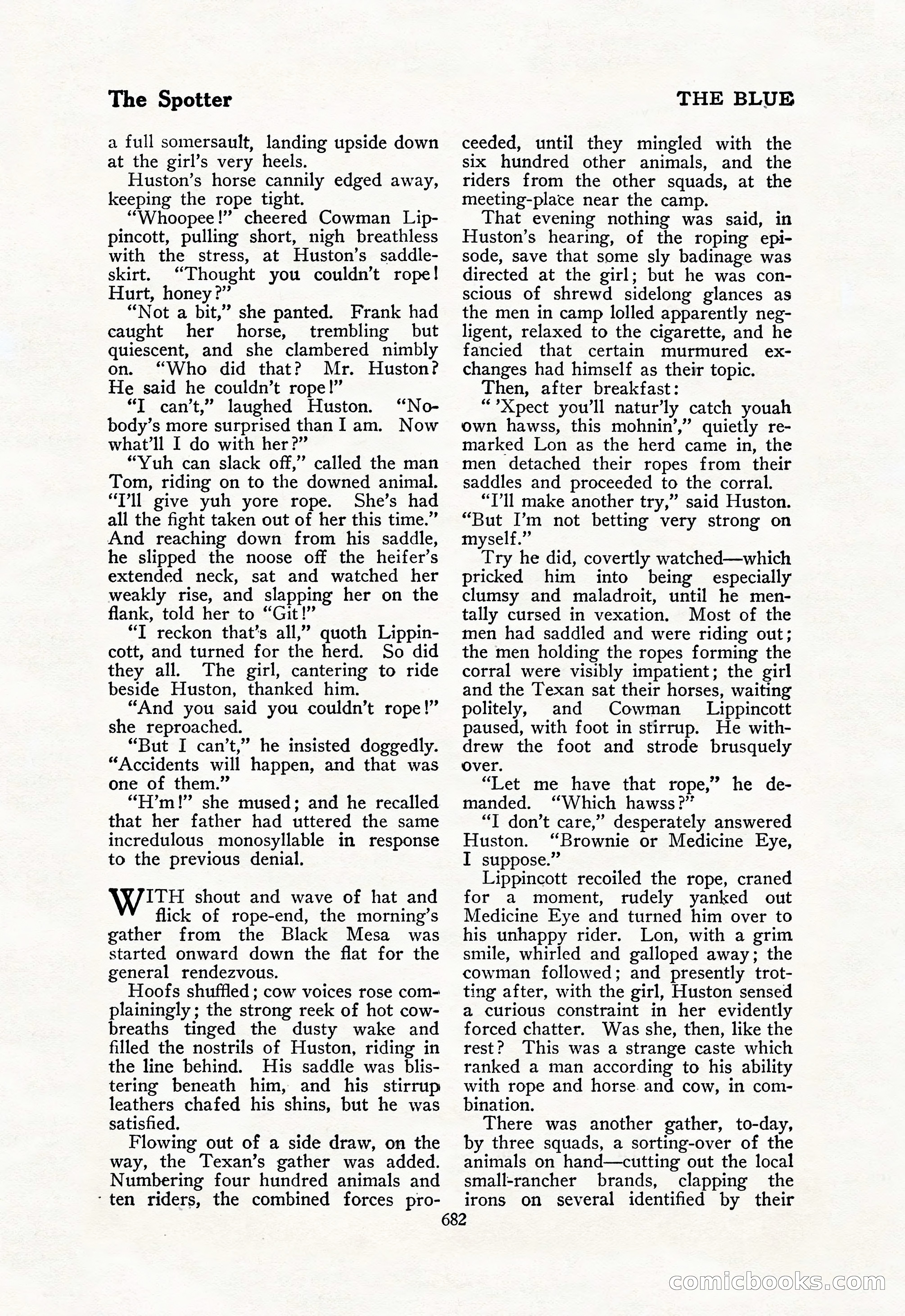The Blue Book Magazine, February 1918 — page 108 of 204