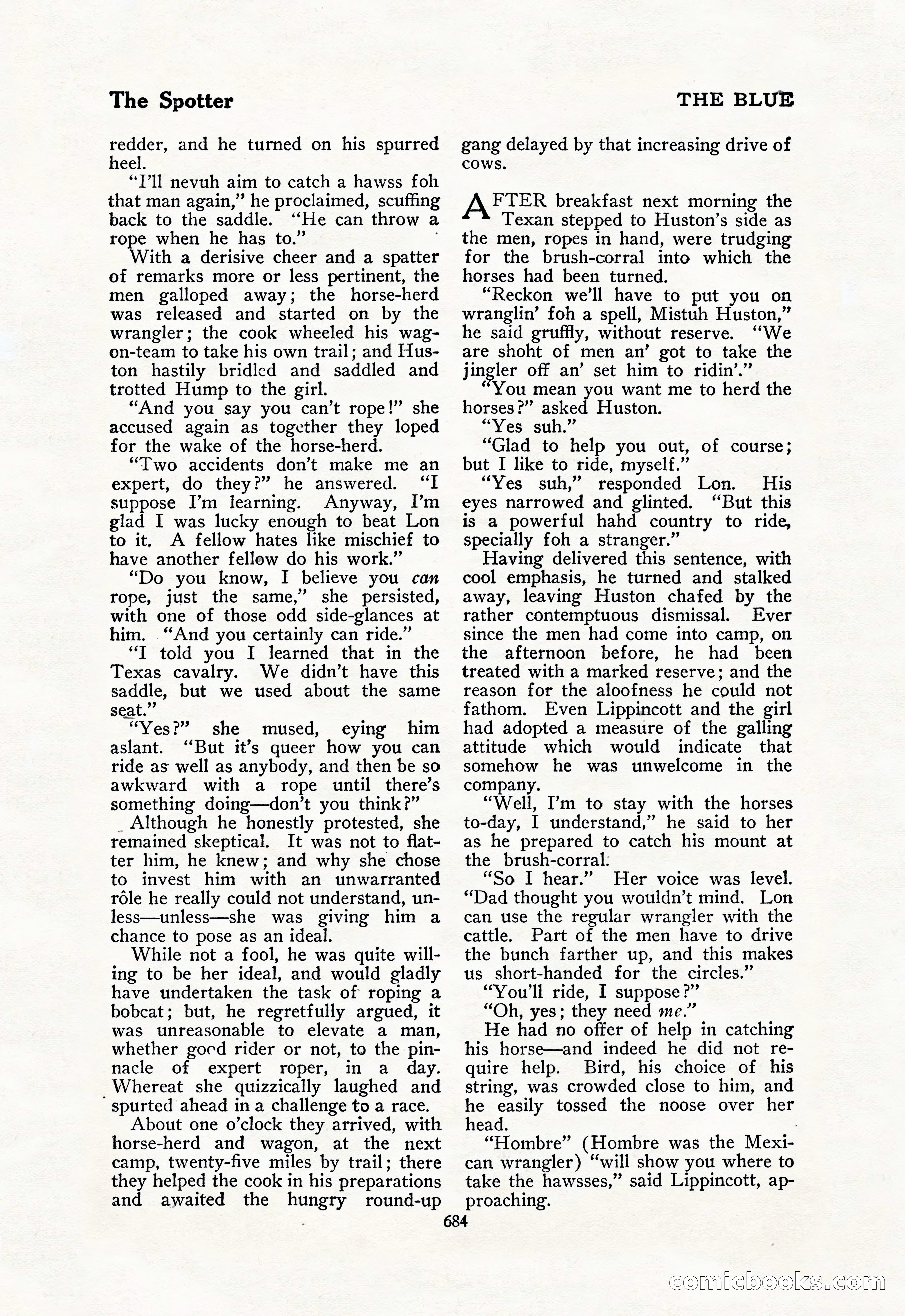 The Blue Book Magazine, February 1918 — page 110 of 204