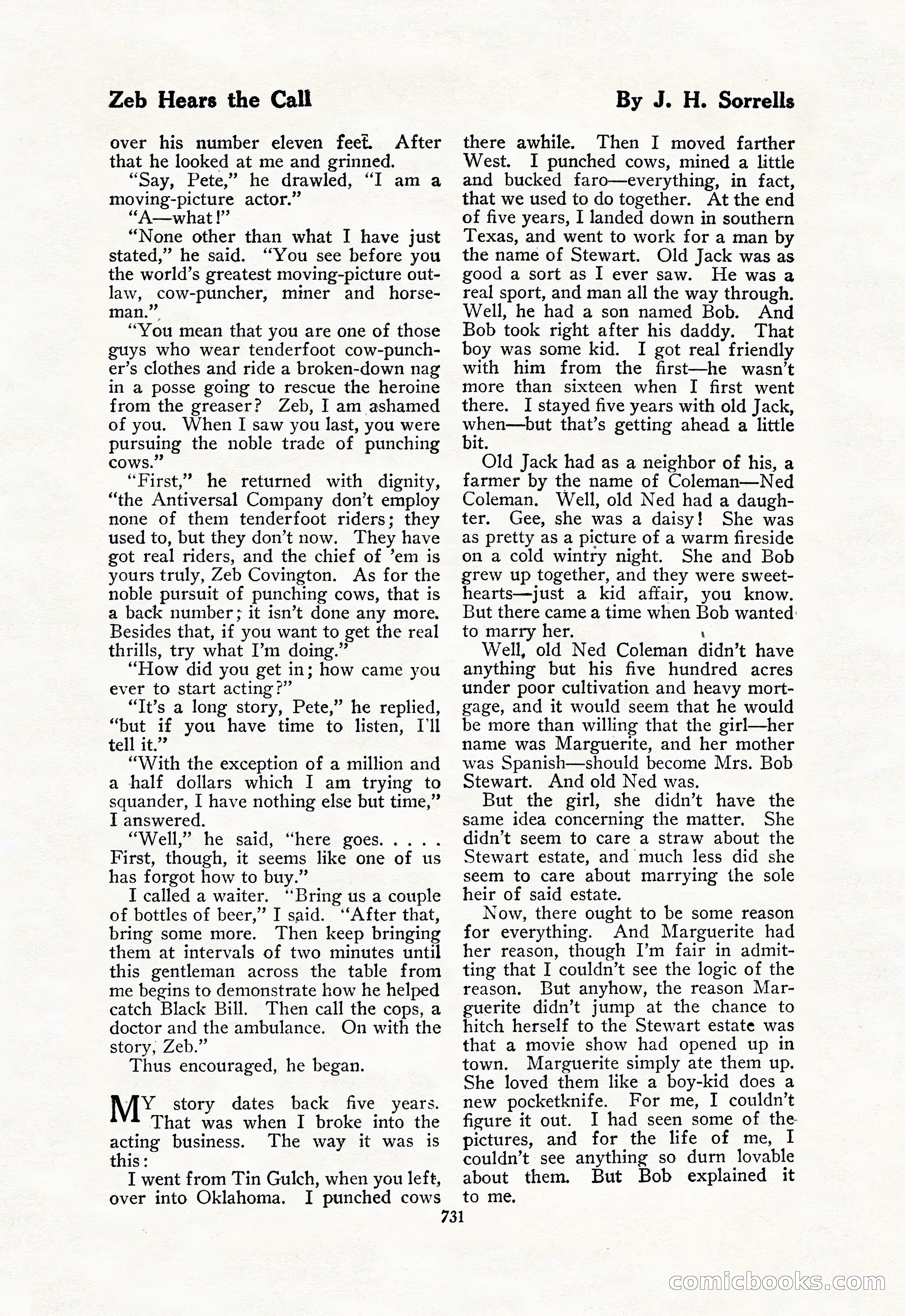 The Blue Book Magazine, February 1918 — page 157 of 204