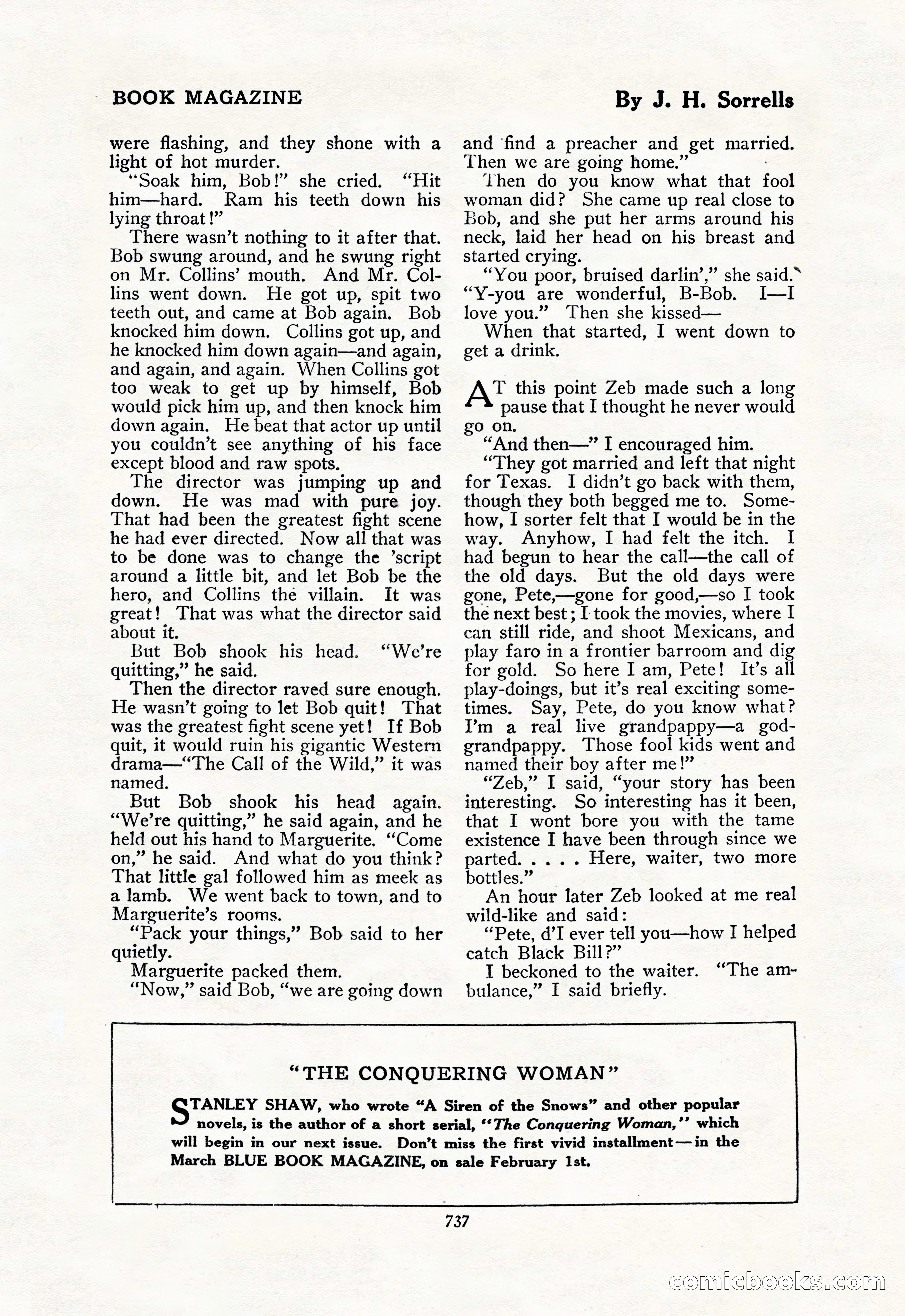 The Blue Book Magazine, February 1918 — page 163 of 204