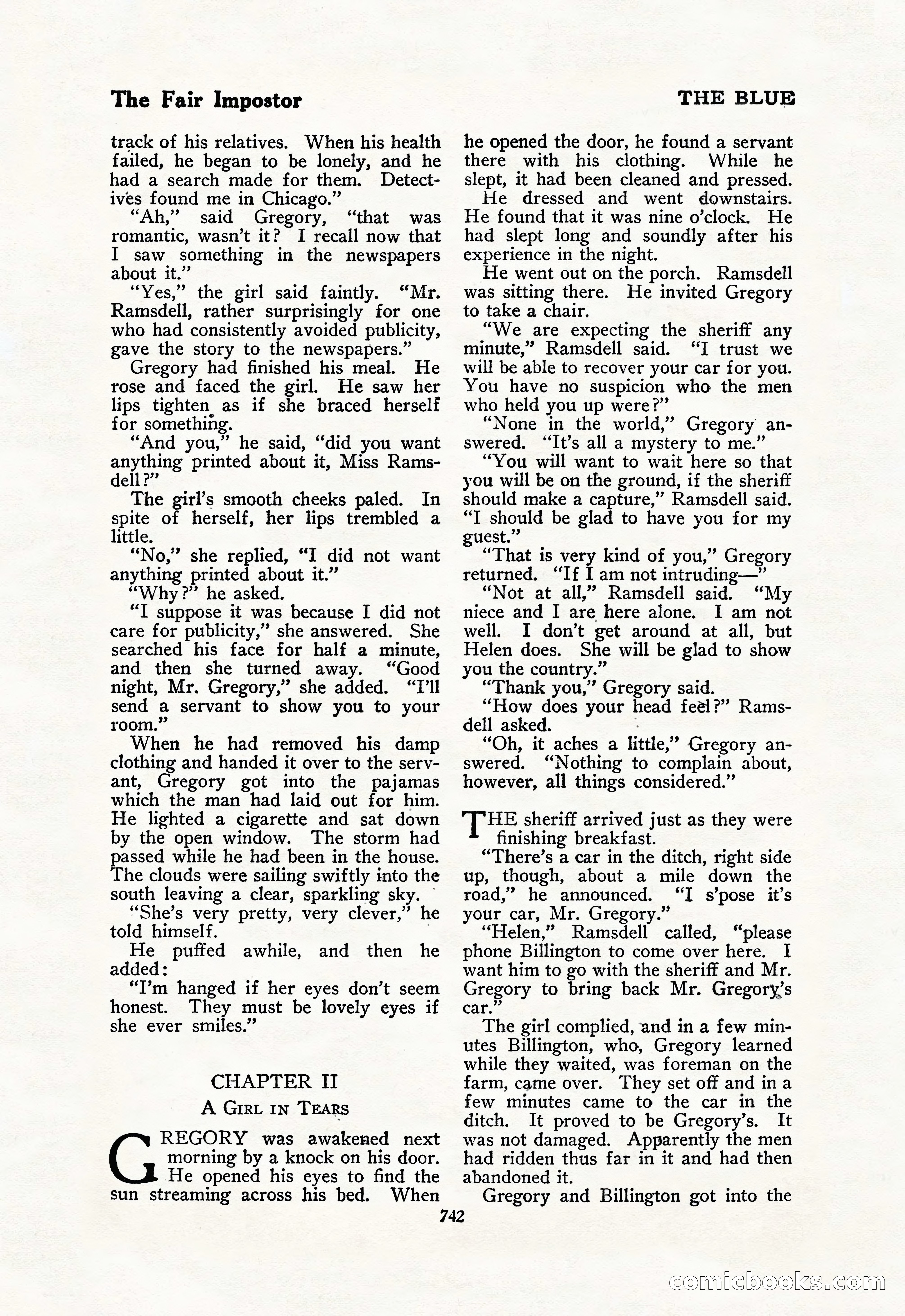 The Blue Book Magazine, February 1918 — page 168 of 204