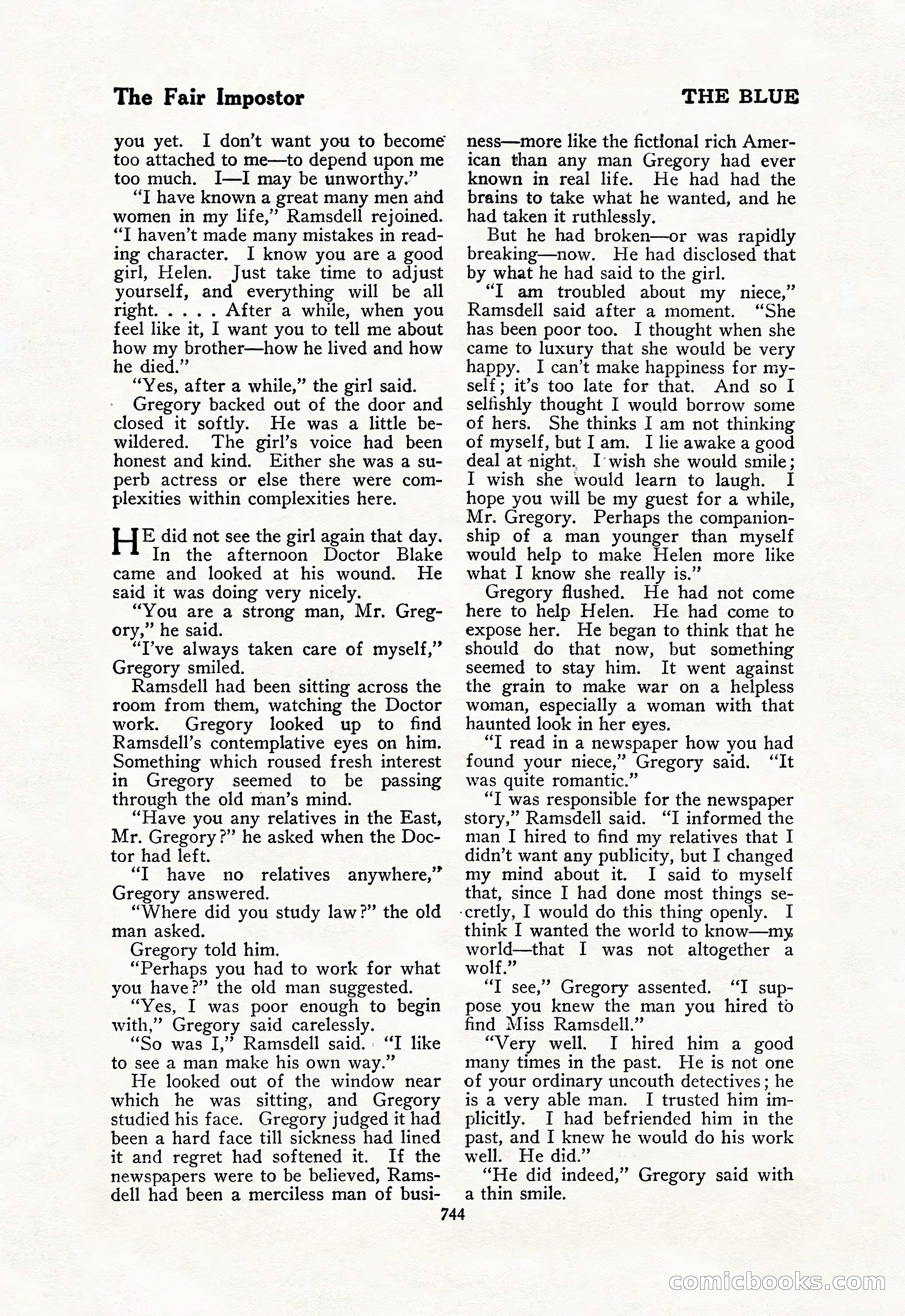 The Blue Book Magazine, February 1918 — page 170 of 204