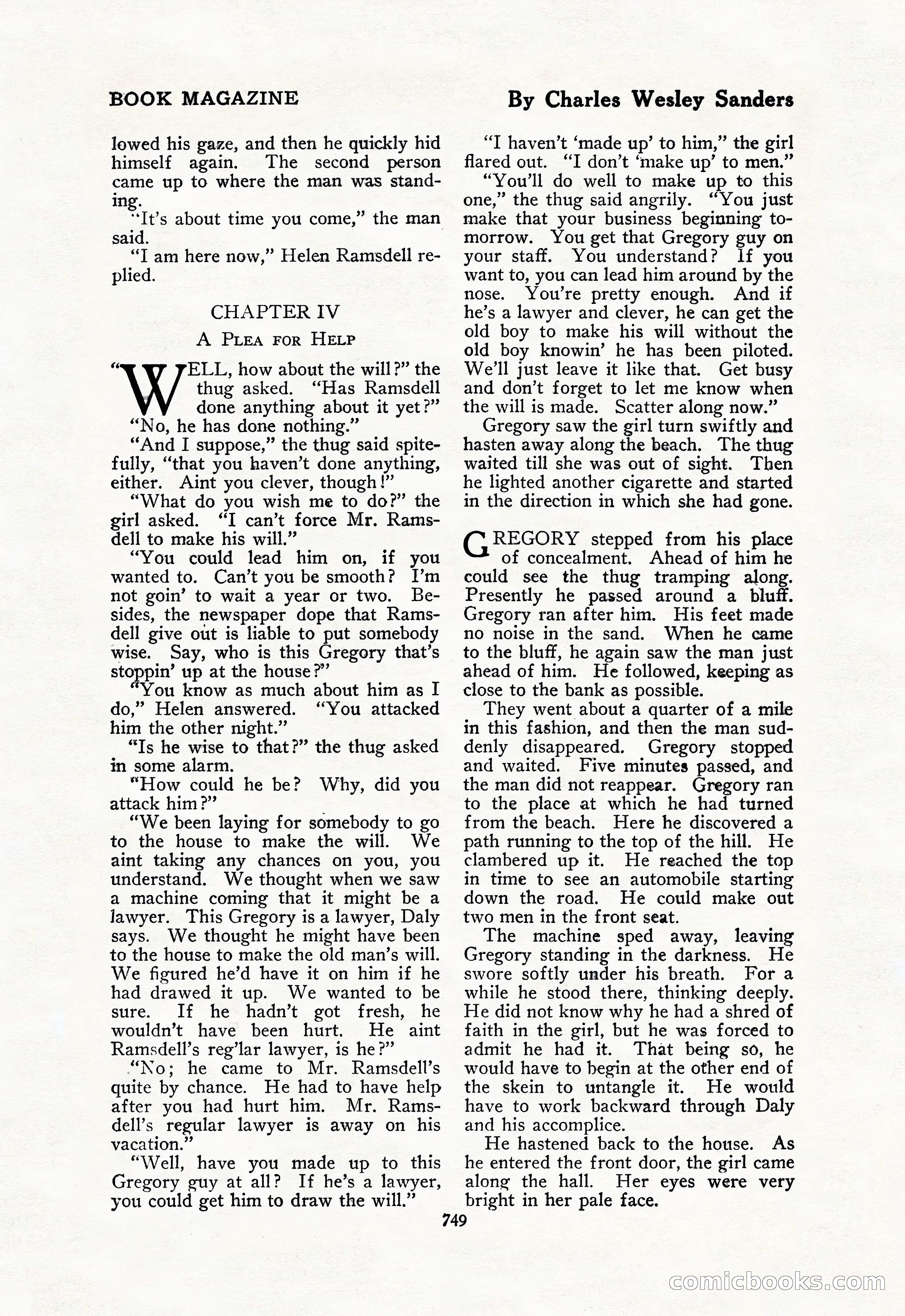 The Blue Book Magazine, February 1918 — page 175 of 204