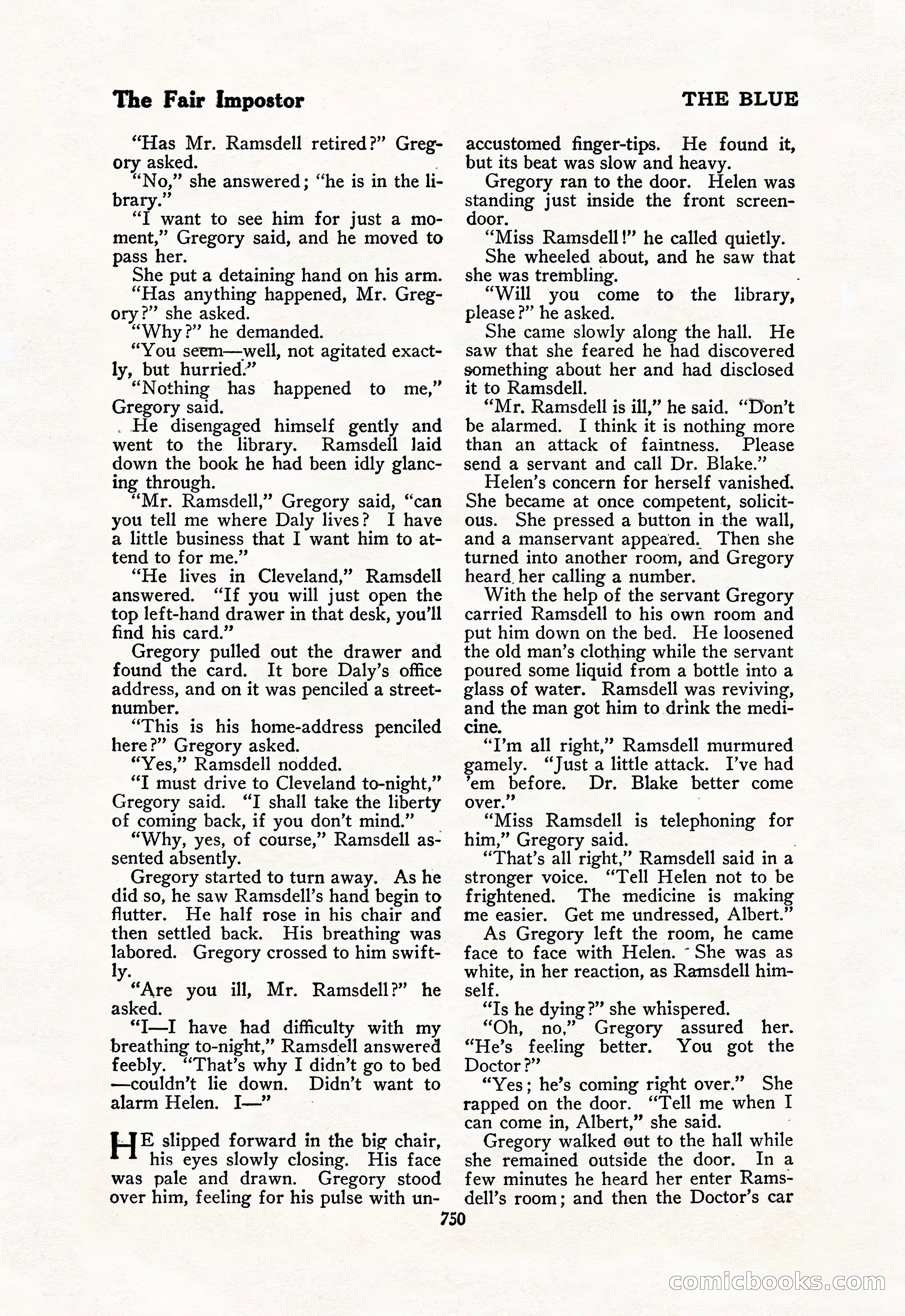 The Blue Book Magazine, February 1918 — page 176 of 204