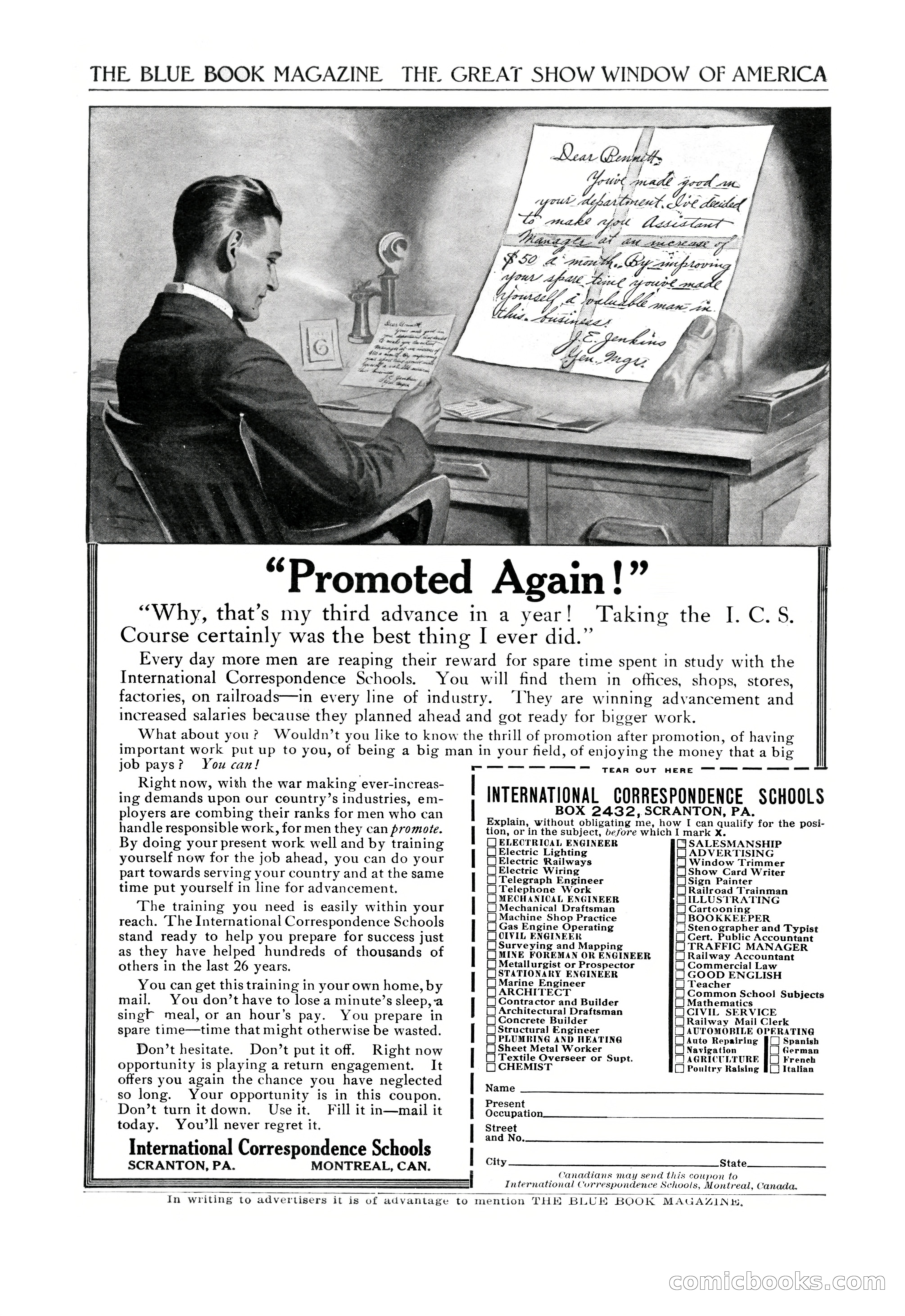 The Blue Book Magazine, February 1918 — page 195 of 204