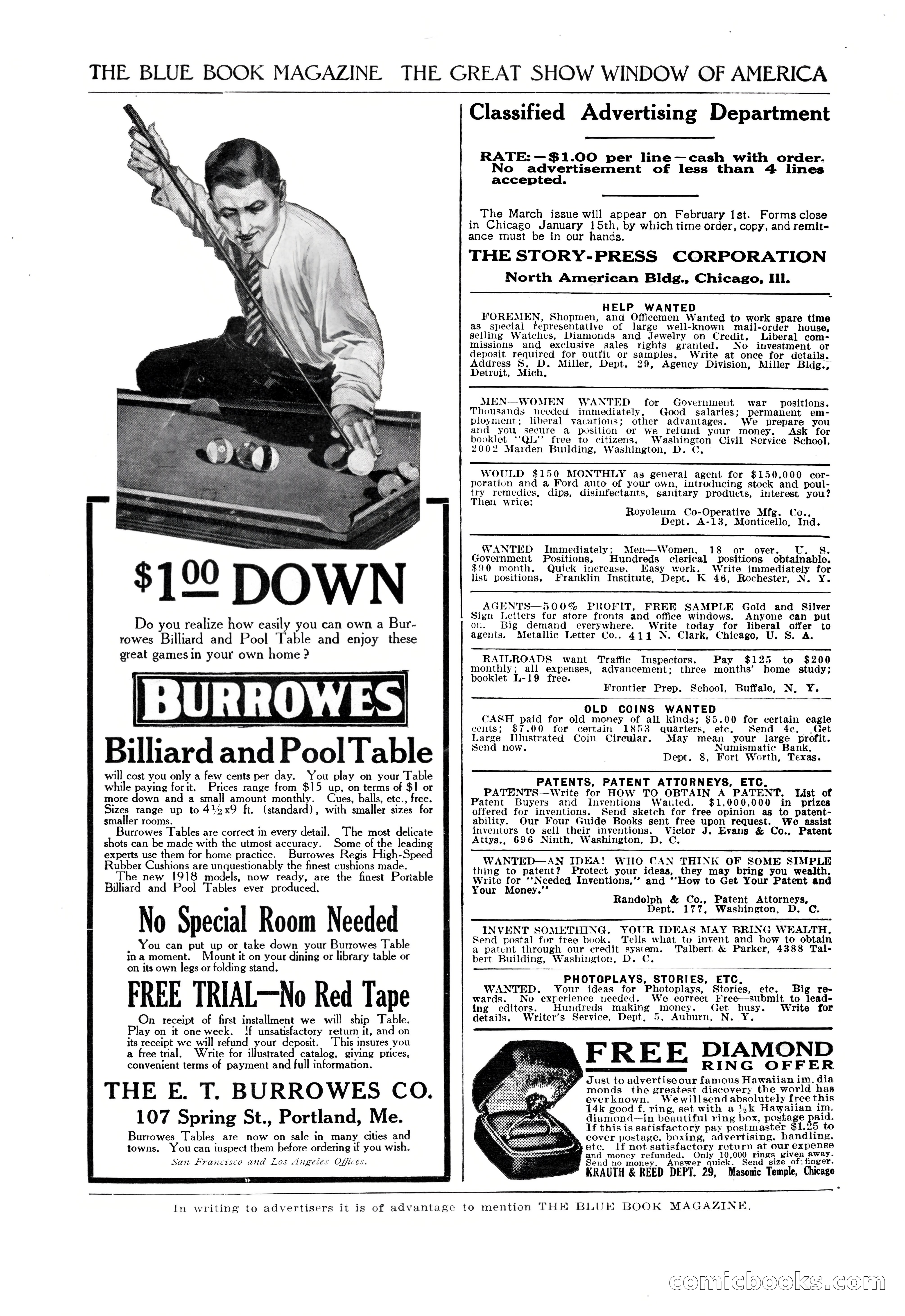 The Blue Book Magazine, February 1918 — page 198 of 204