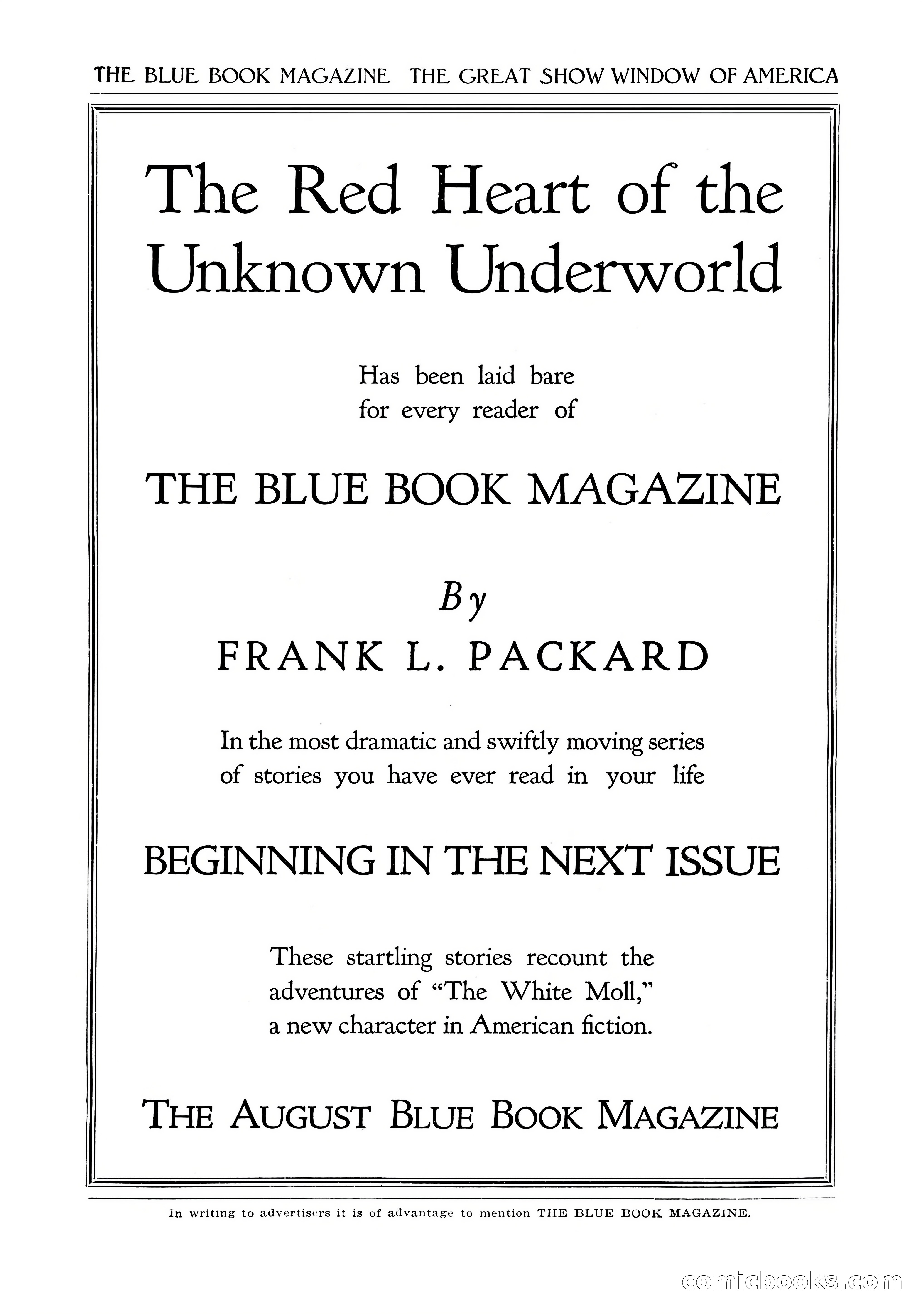 The Blue Book Magazine, July 1919 — page 2 of 212