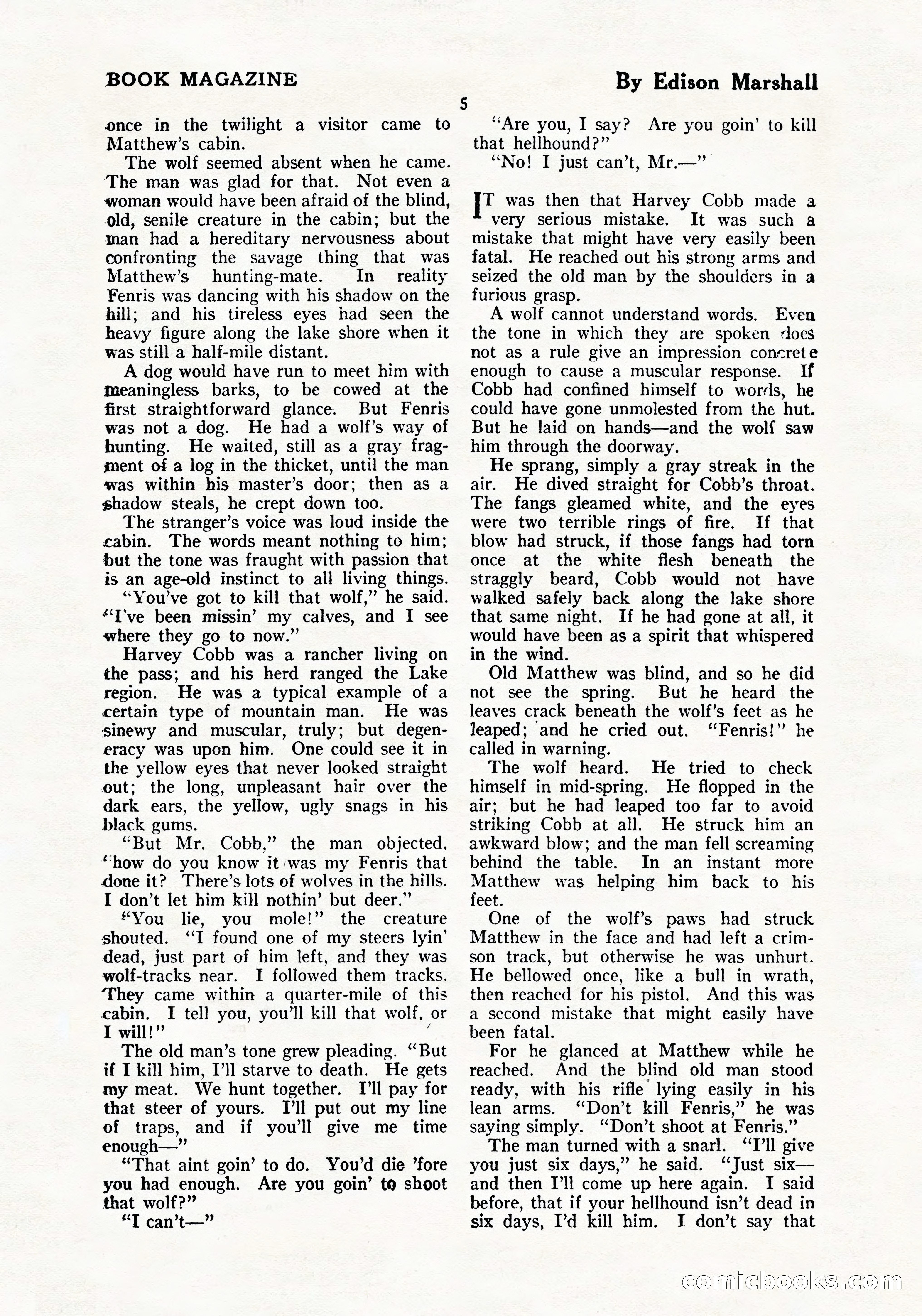 The Blue Book Magazine, July 1919 — page 11 of 212