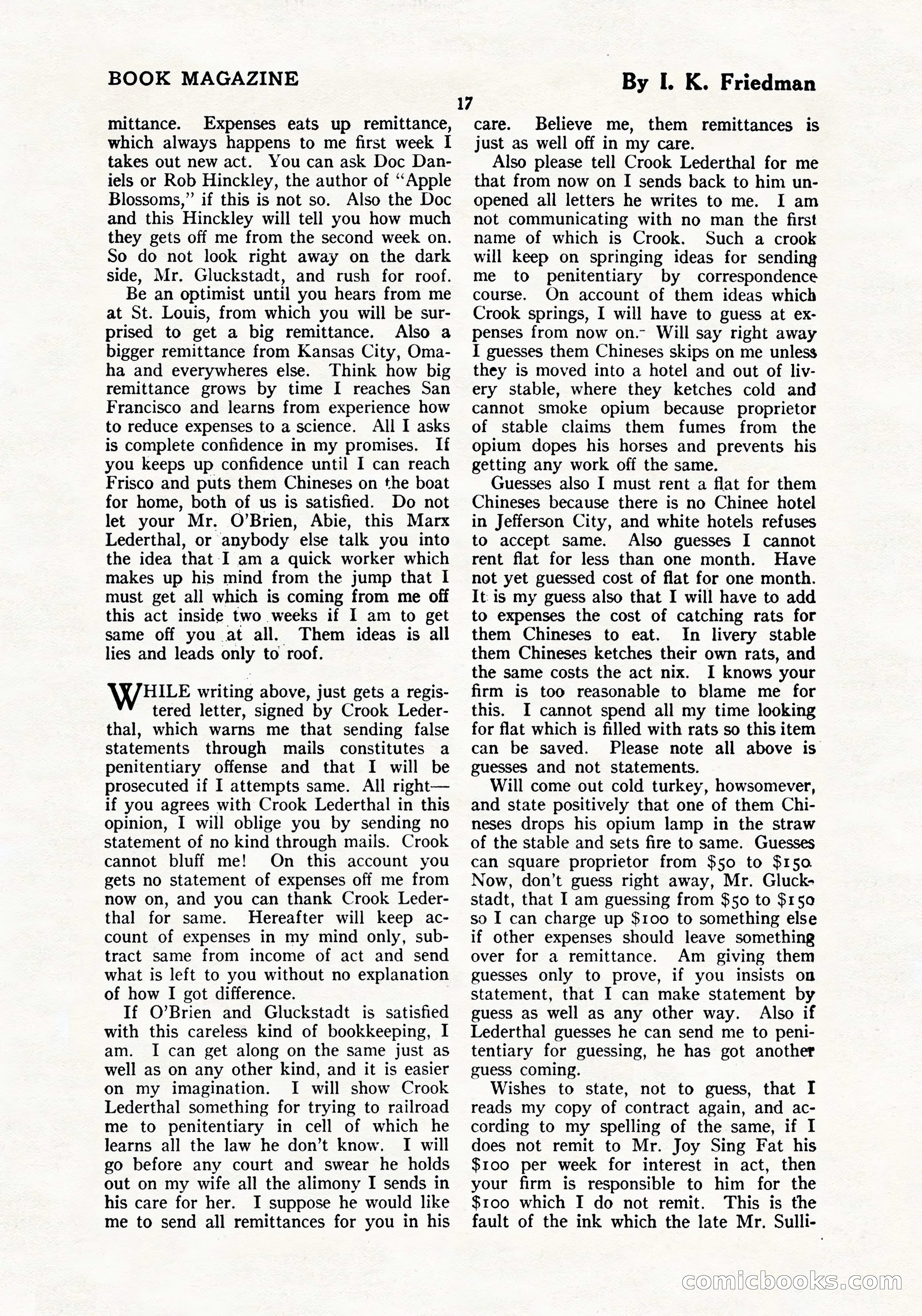 The Blue Book Magazine, July 1919 — page 23 of 212