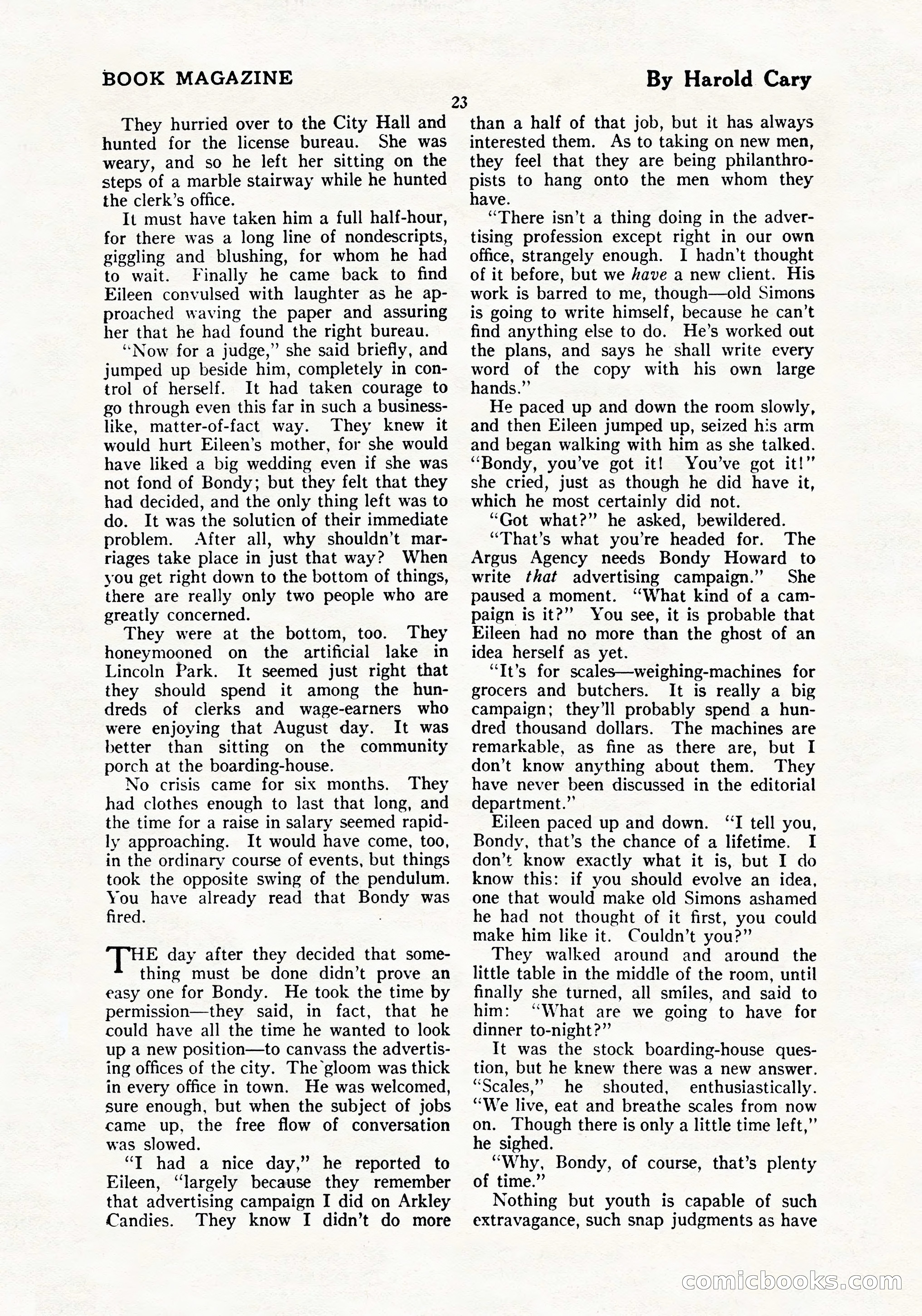 The Blue Book Magazine, July 1919 — page 29 of 212