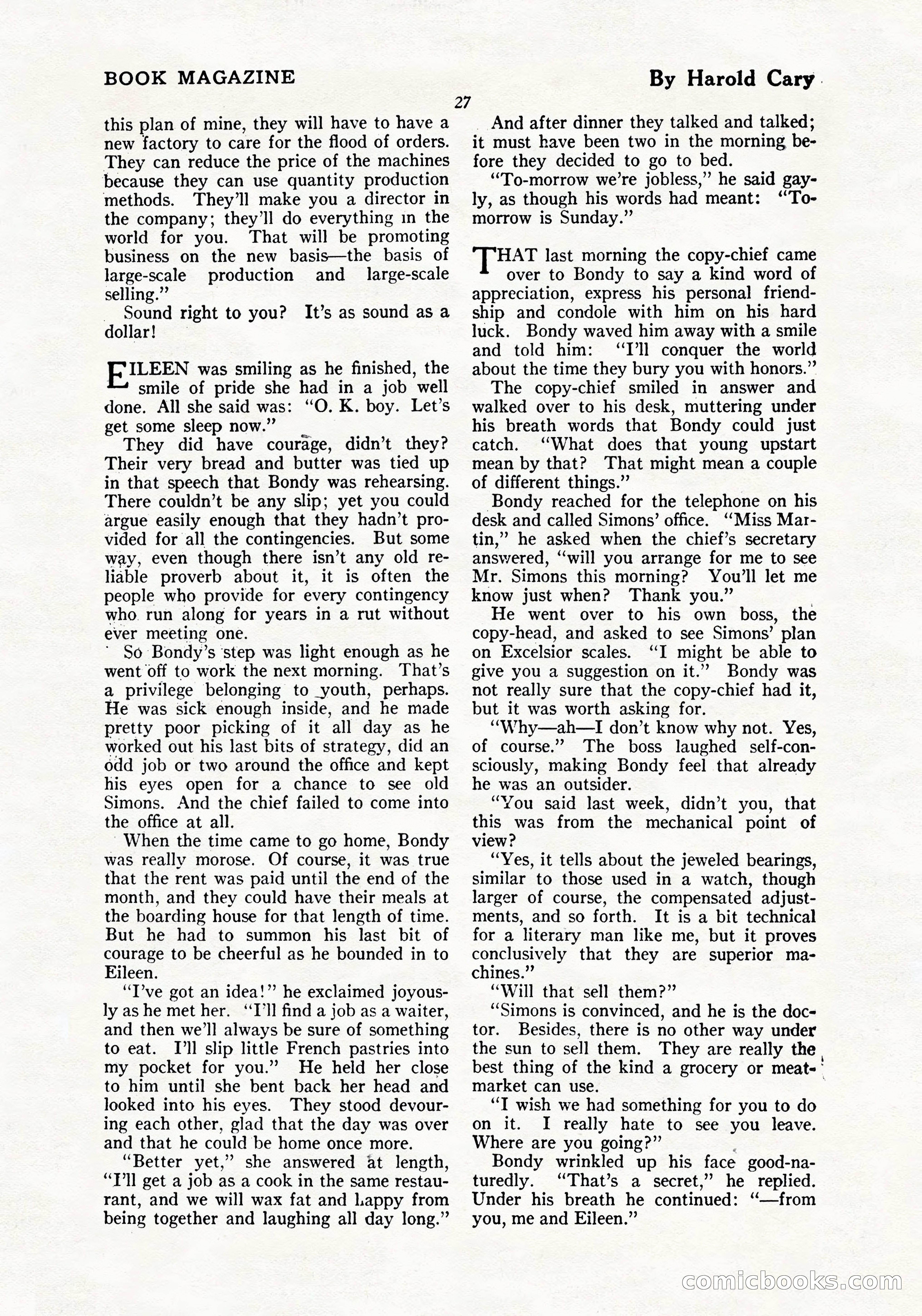 The Blue Book Magazine, July 1919 — page 33 of 212