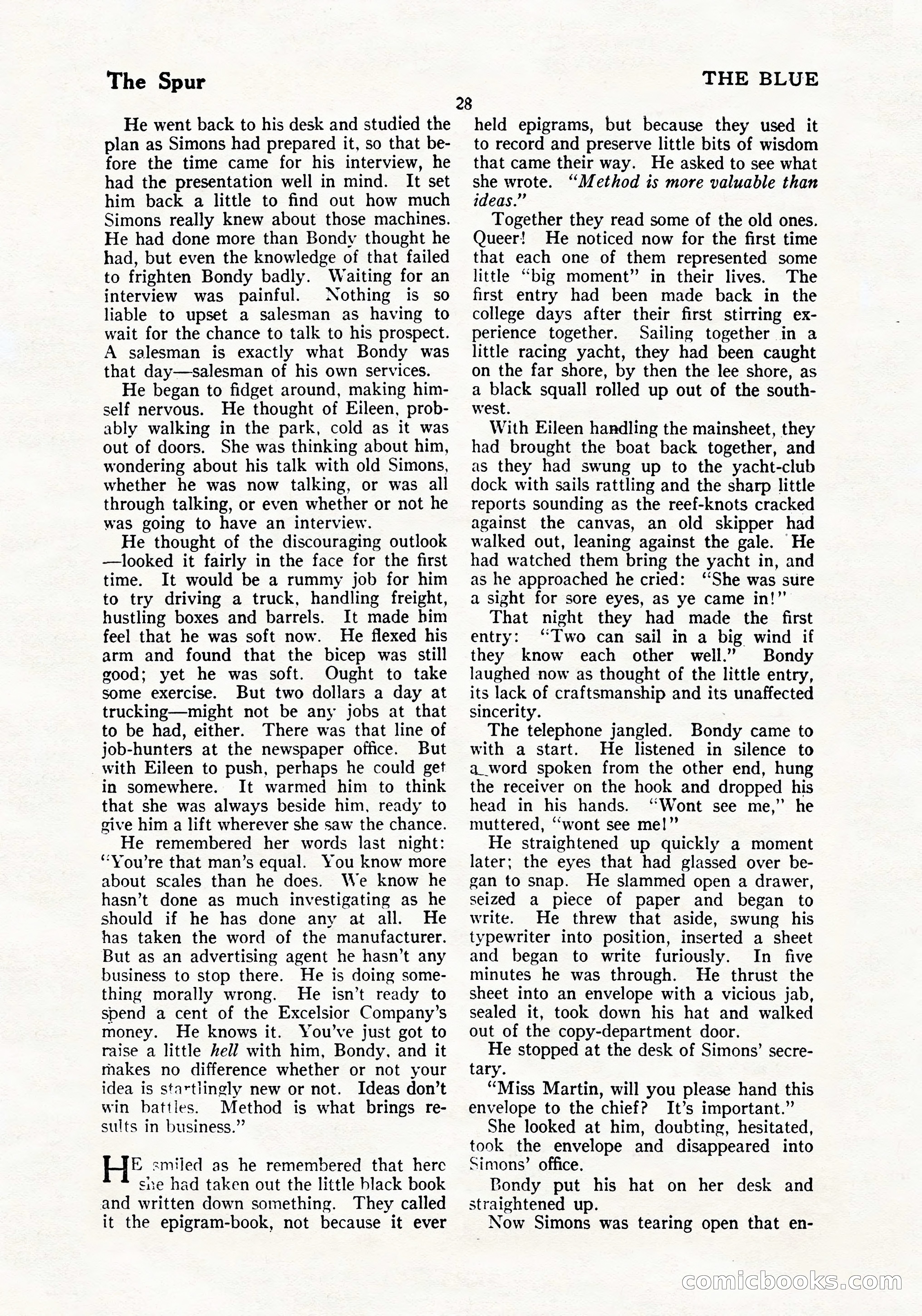 The Blue Book Magazine, July 1919 — page 34 of 212