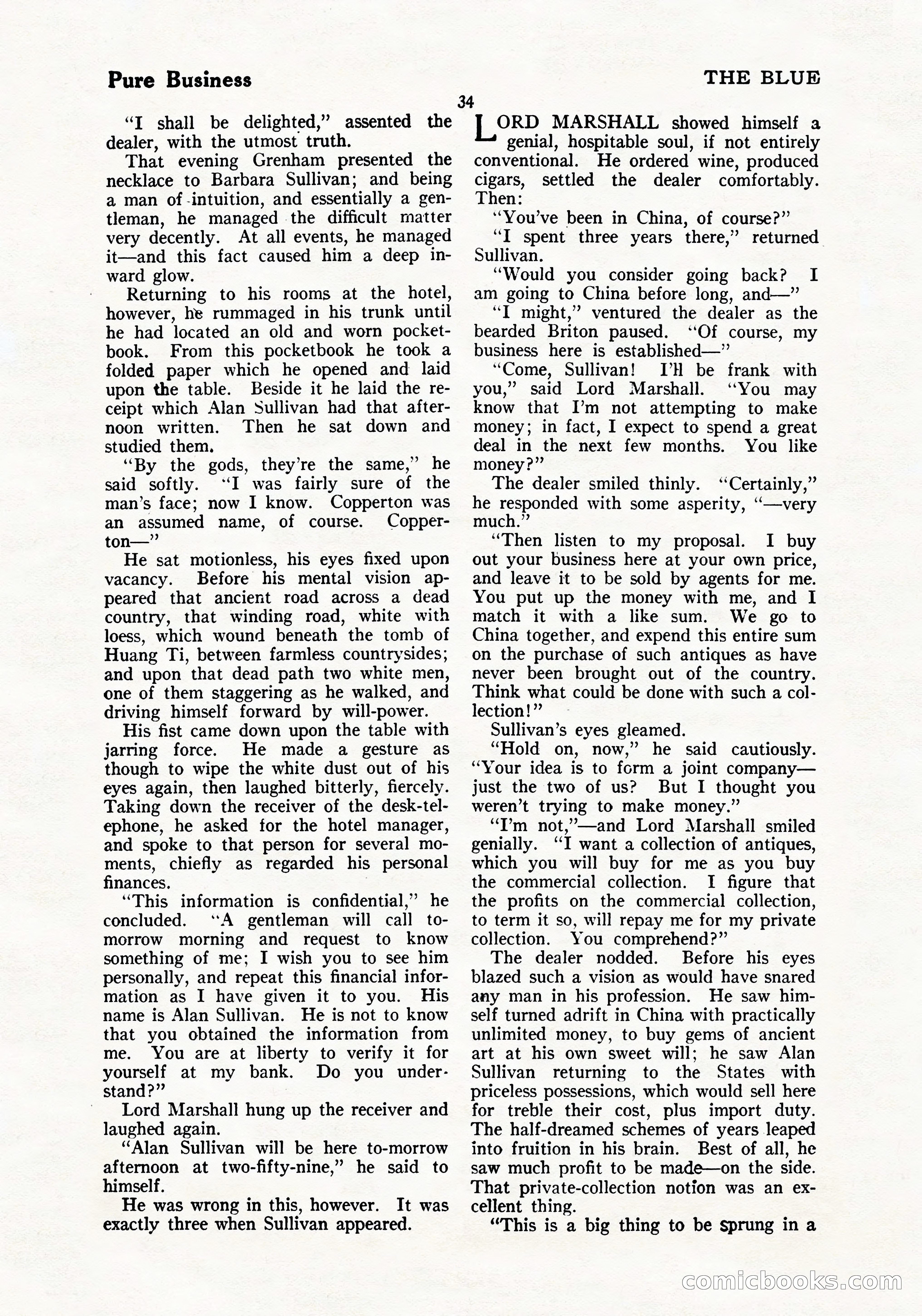 The Blue Book Magazine, July 1919 — page 40 of 212
