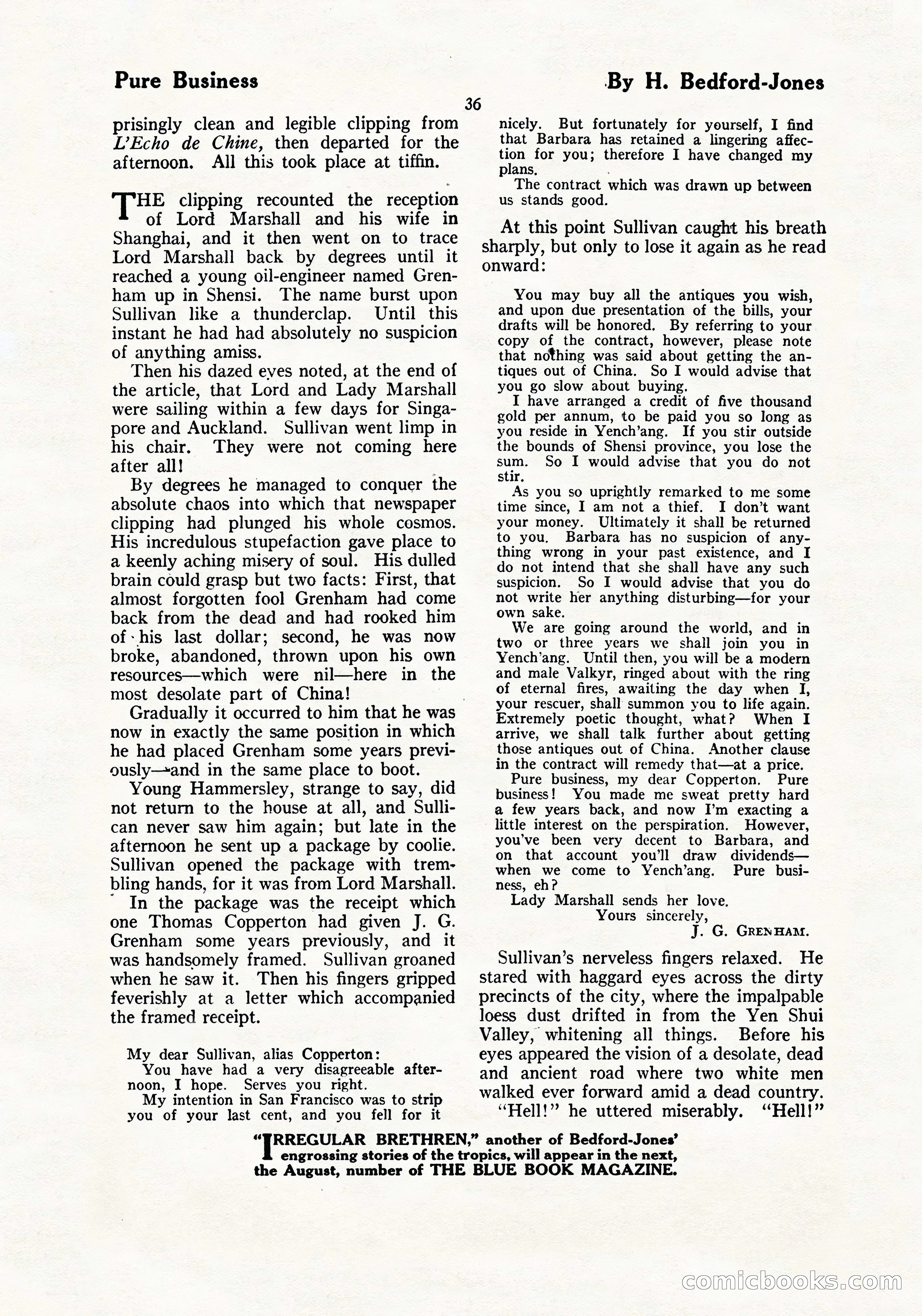 The Blue Book Magazine, July 1919 — page 42 of 212