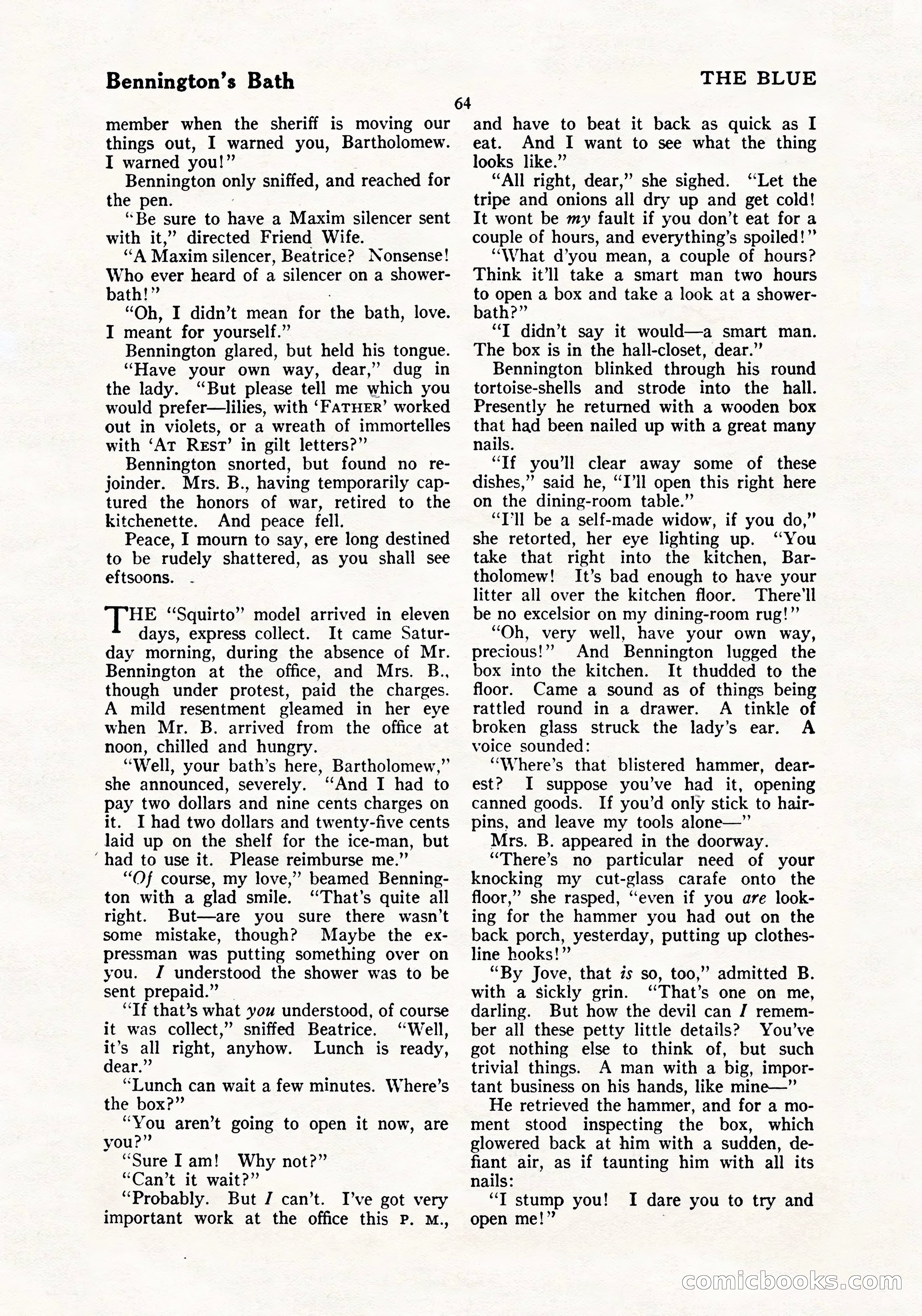 The Blue Book Magazine, July 1919 — page 70 of 212