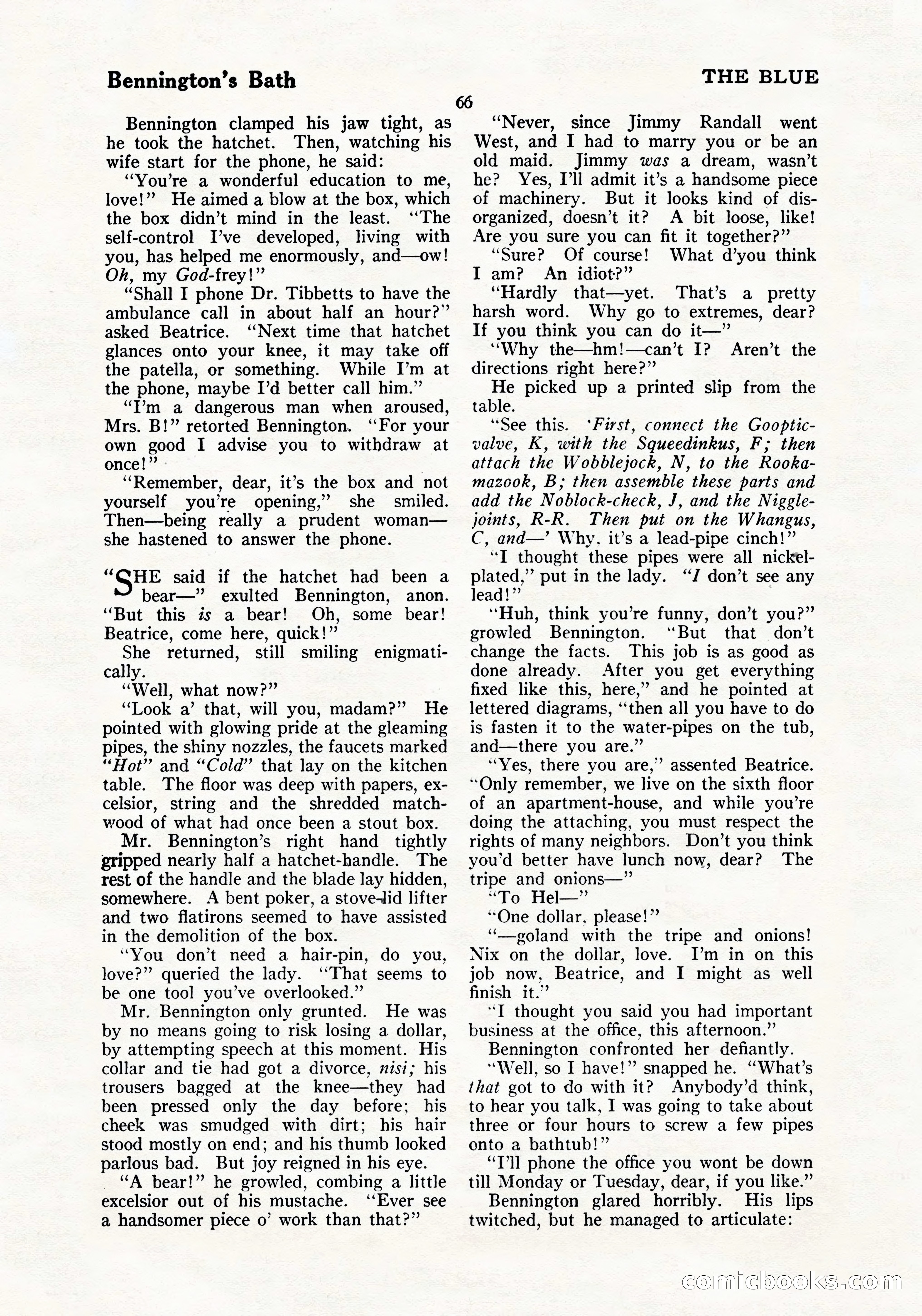 The Blue Book Magazine, July 1919 — page 72 of 212