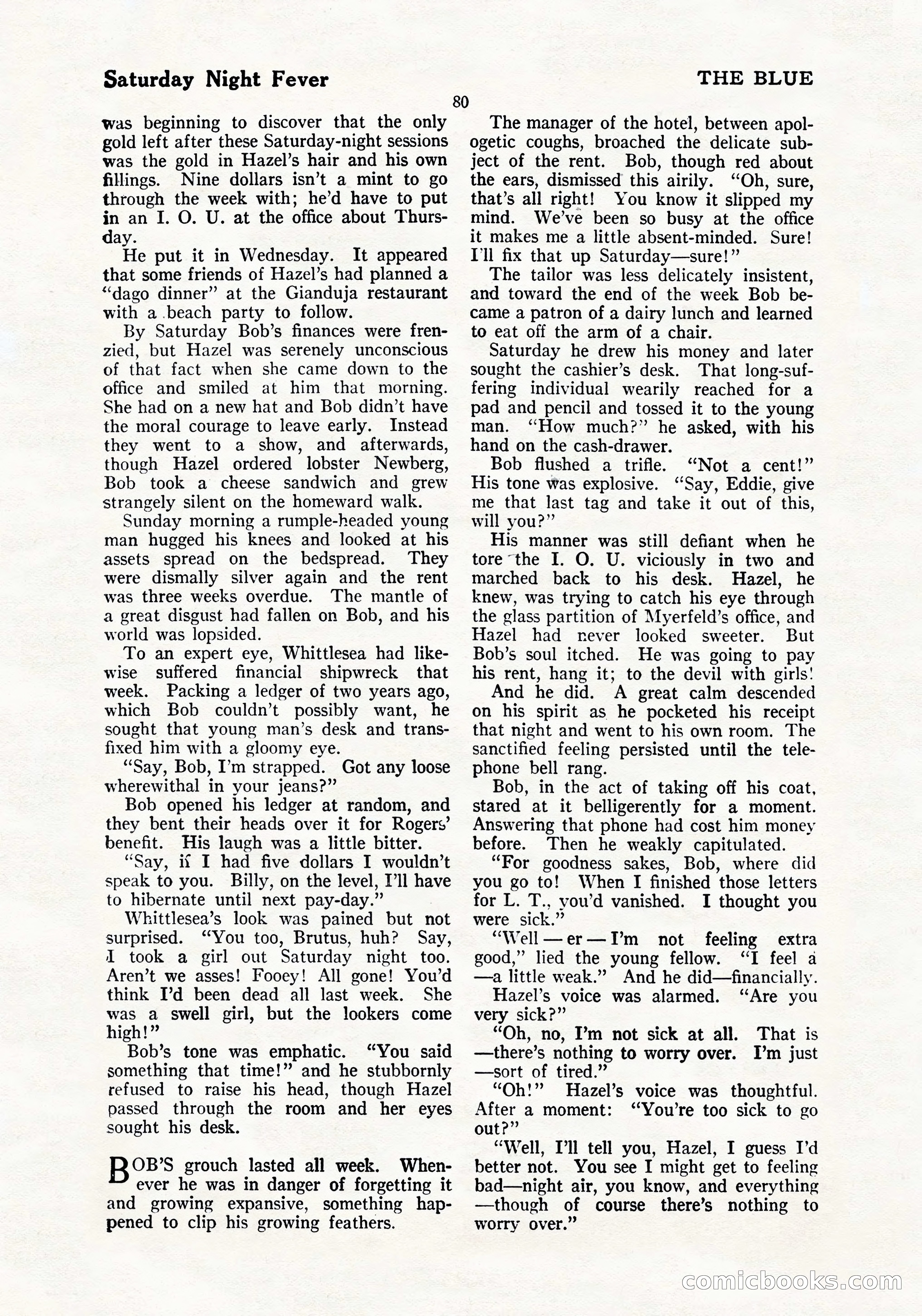 The Blue Book Magazine, July 1919 — page 86 of 212
