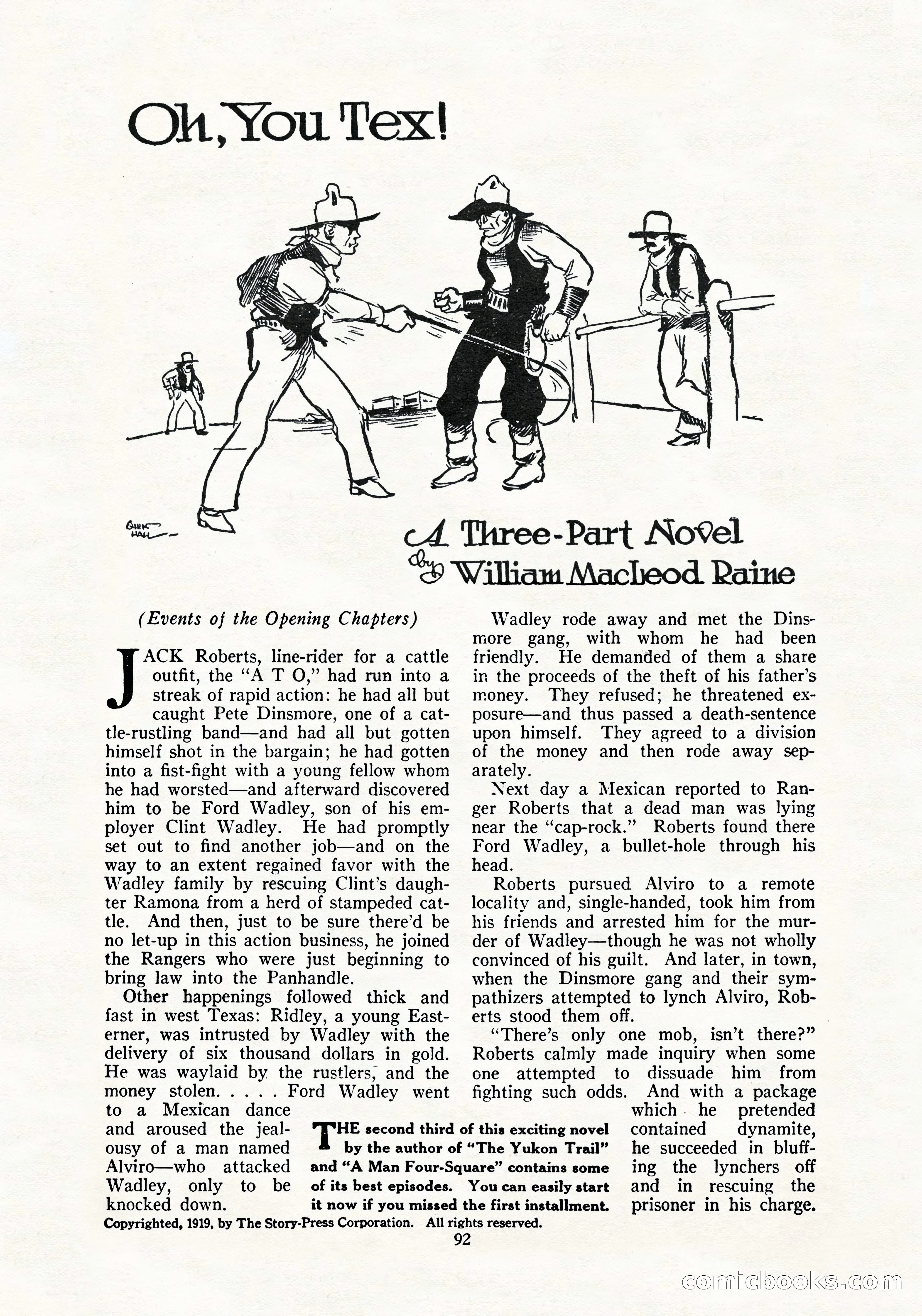 The Blue Book Magazine, July 1919 — page 98 of 212
