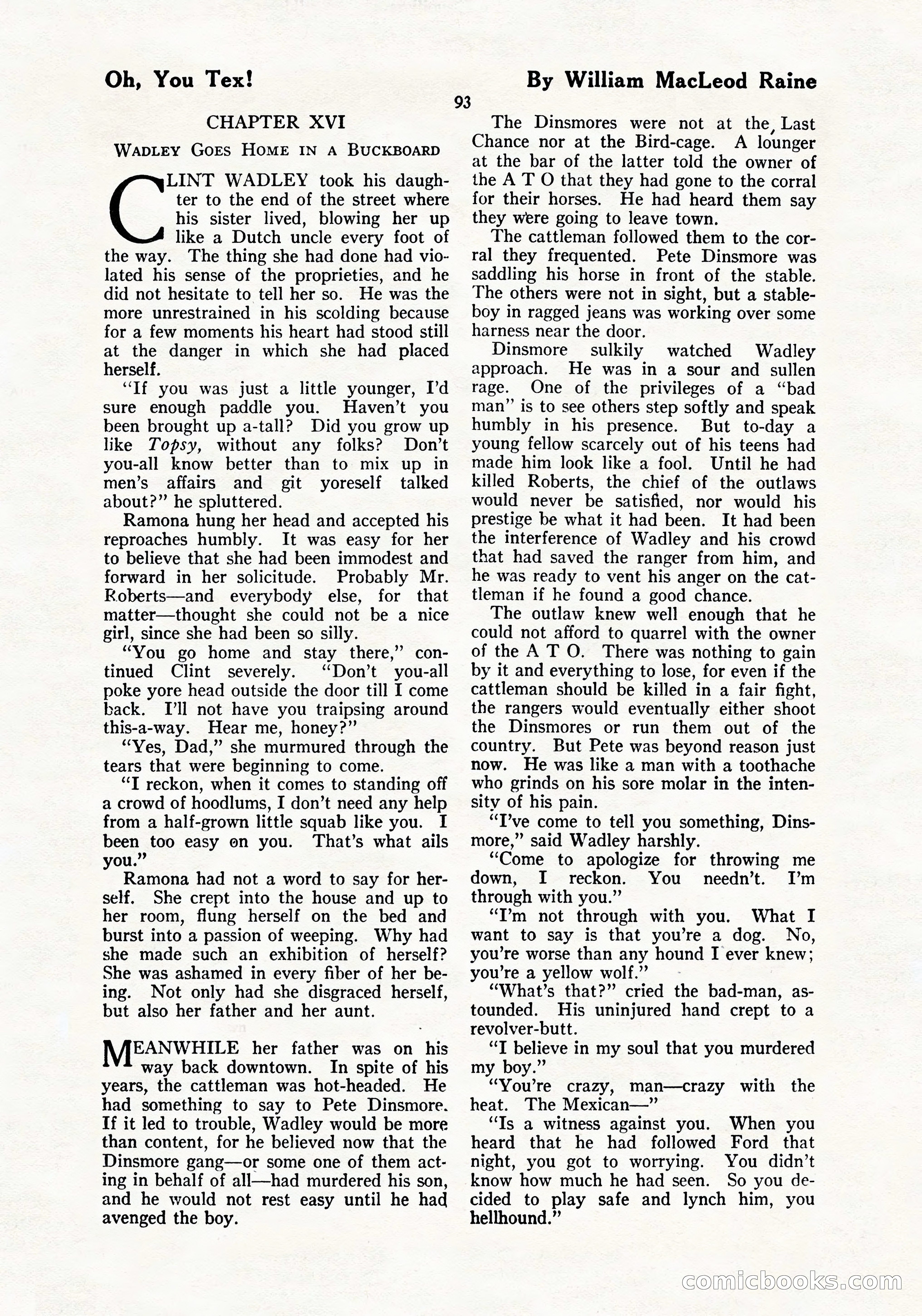 The Blue Book Magazine, July 1919 — page 99 of 212