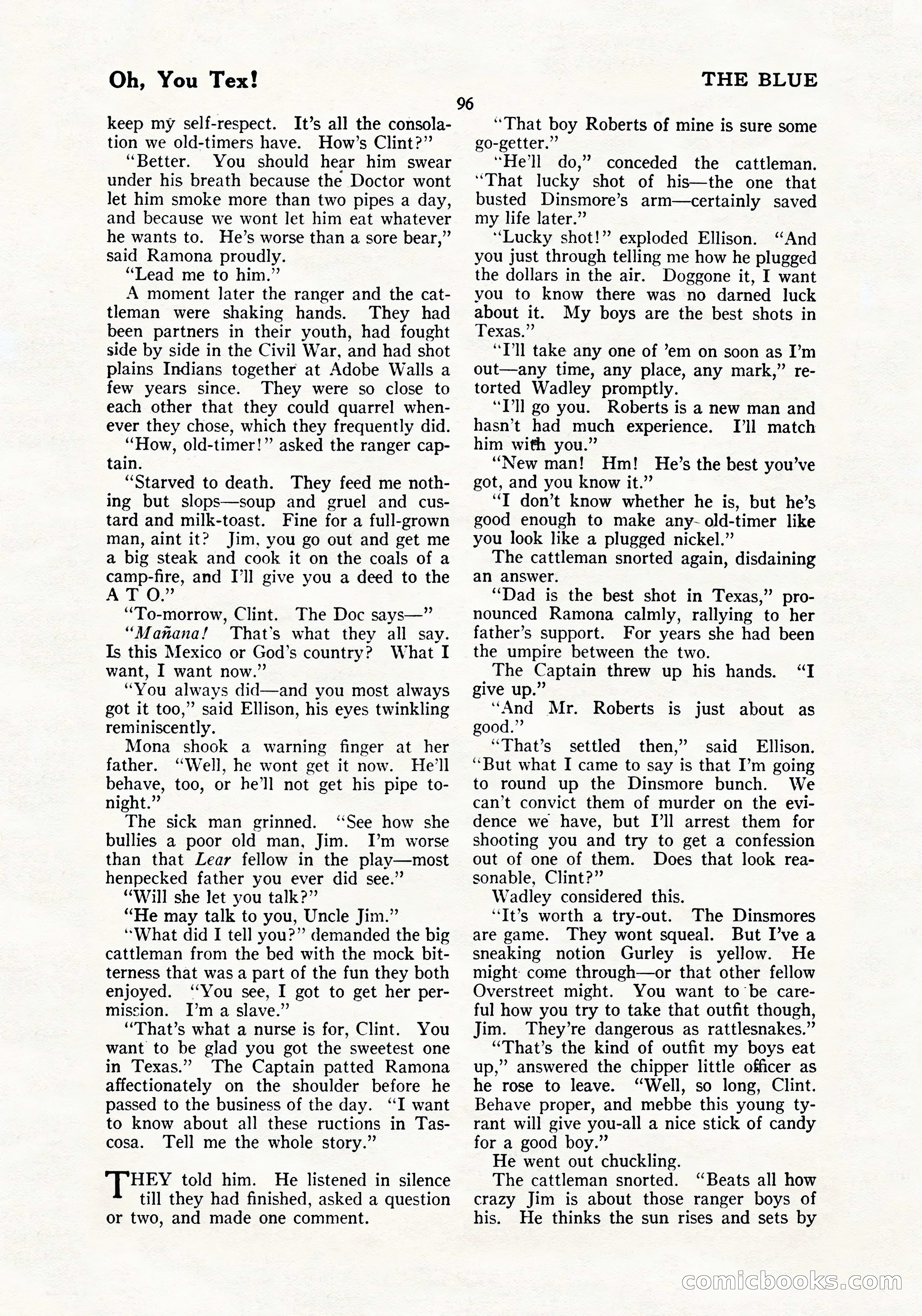 The Blue Book Magazine, July 1919 — page 102 of 212