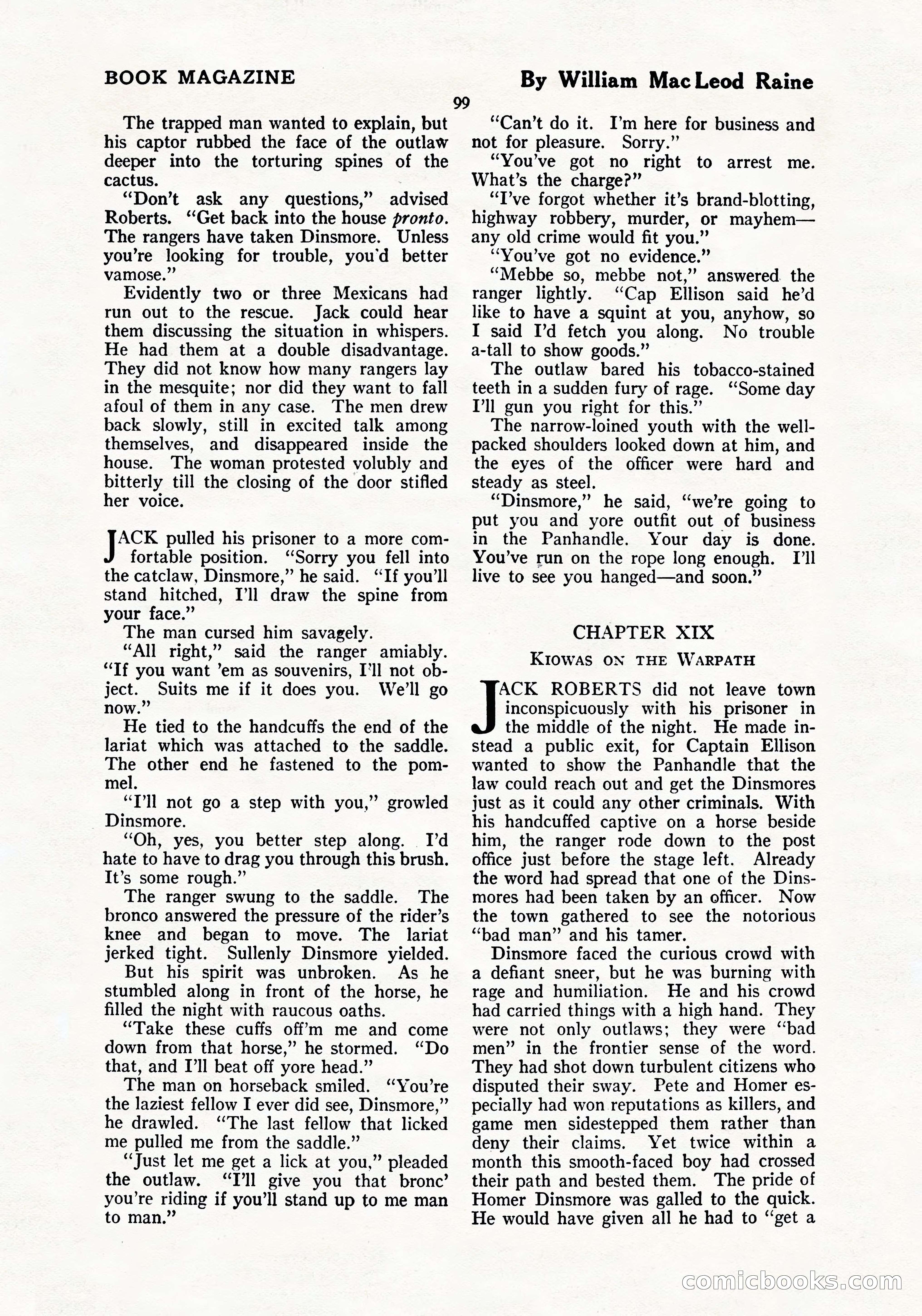 The Blue Book Magazine, July 1919 — page 105 of 212