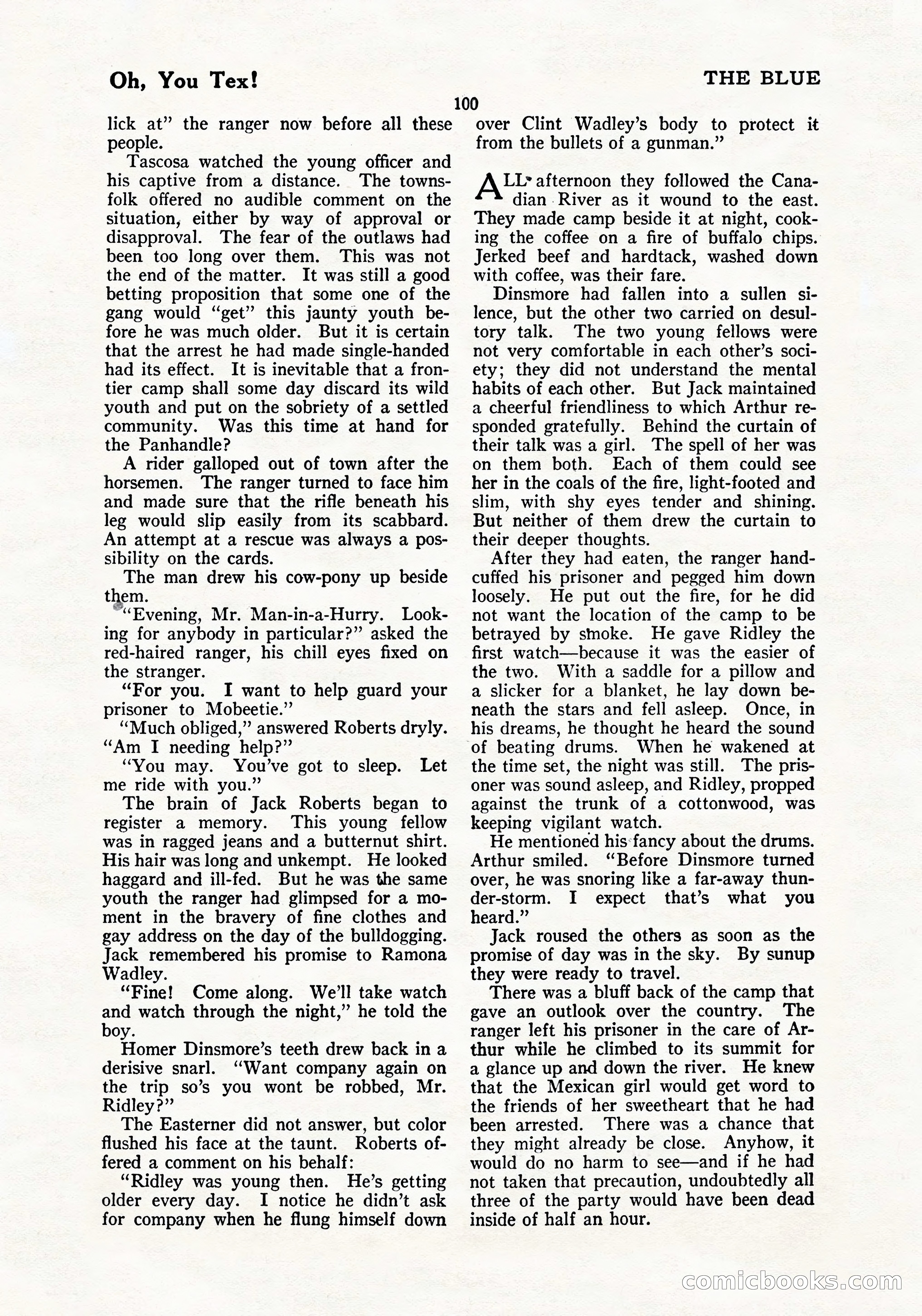 The Blue Book Magazine, July 1919 — page 106 of 212
