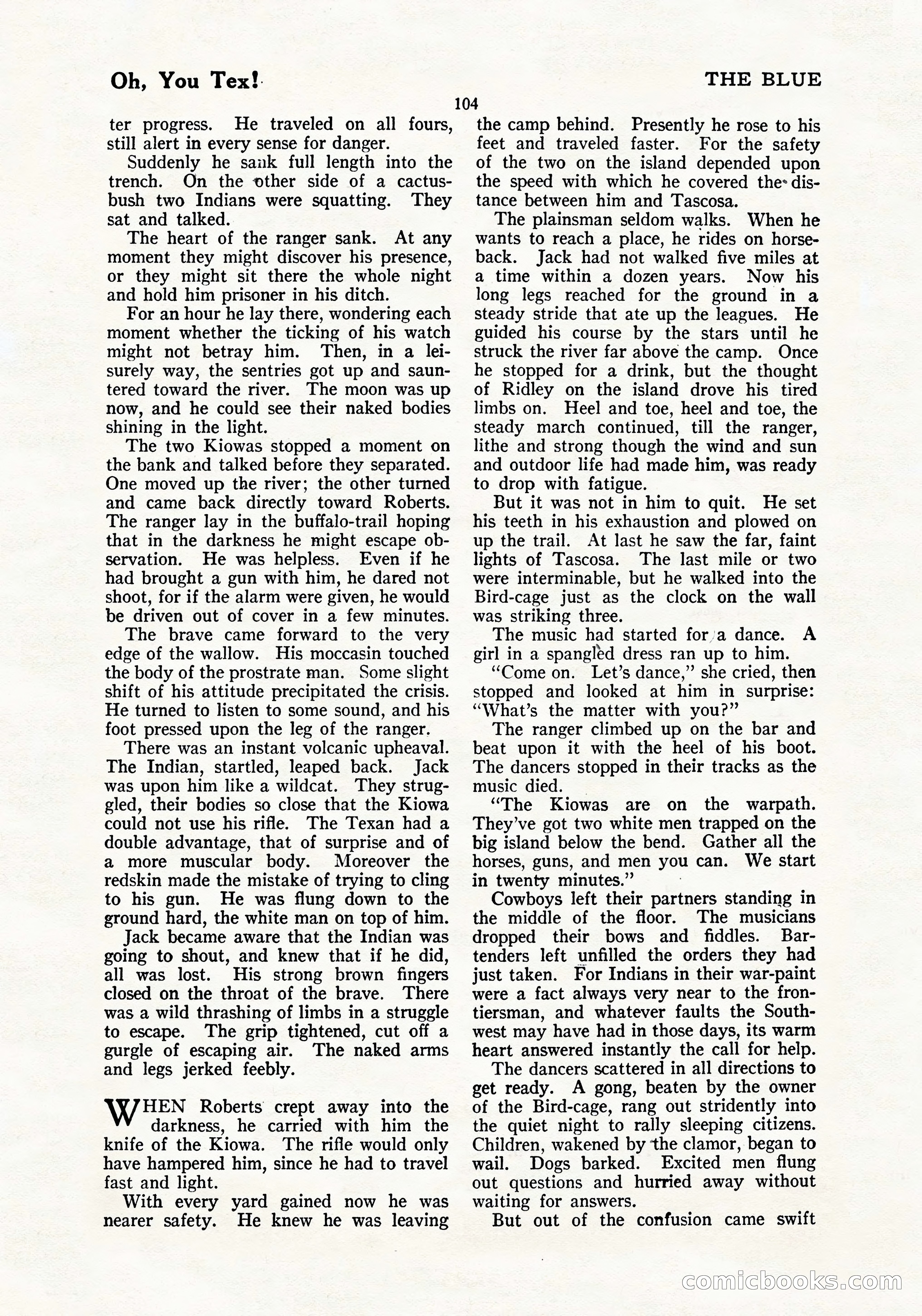 The Blue Book Magazine, July 1919 — page 110 of 212