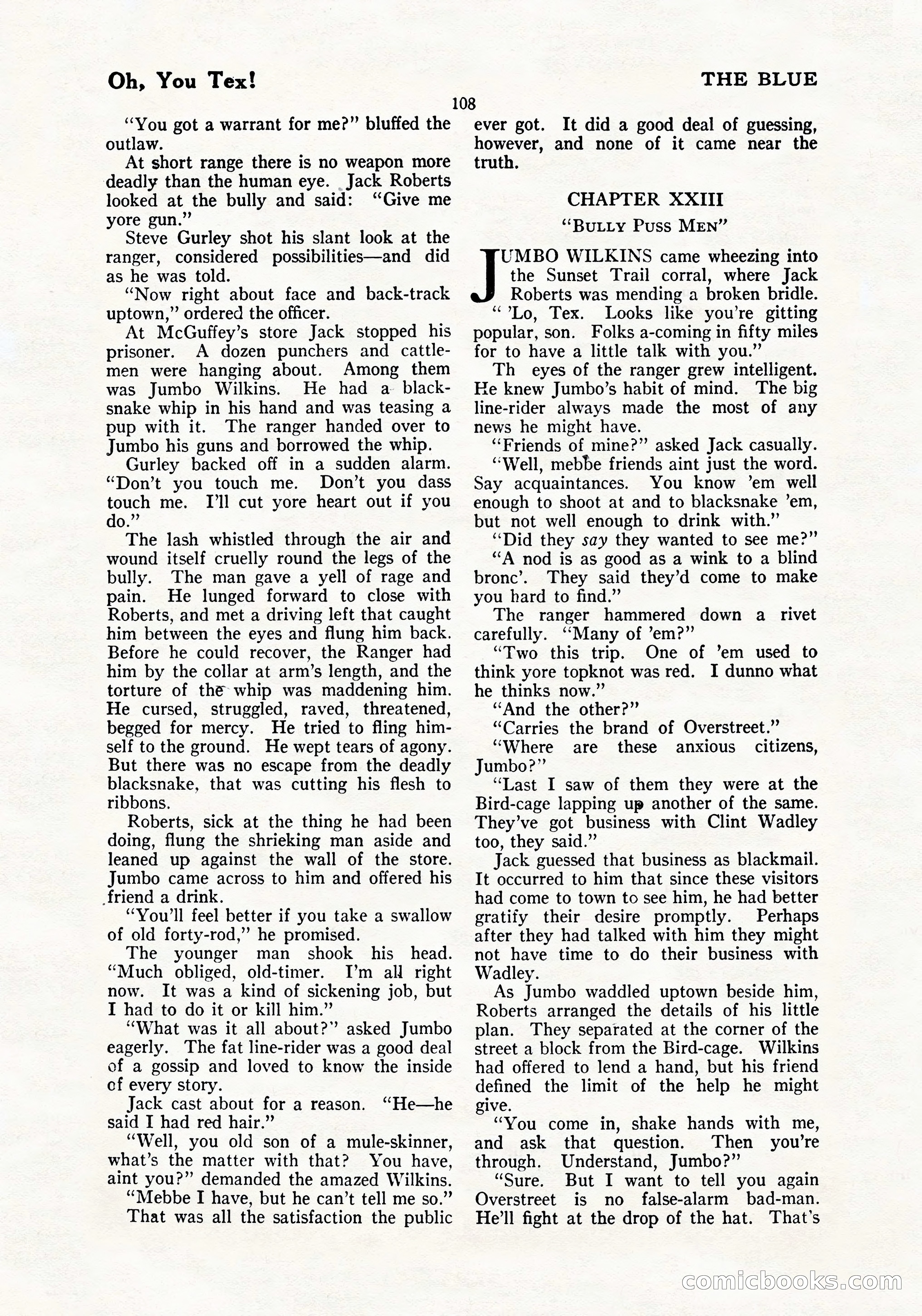 The Blue Book Magazine, July 1919 — page 114 of 212