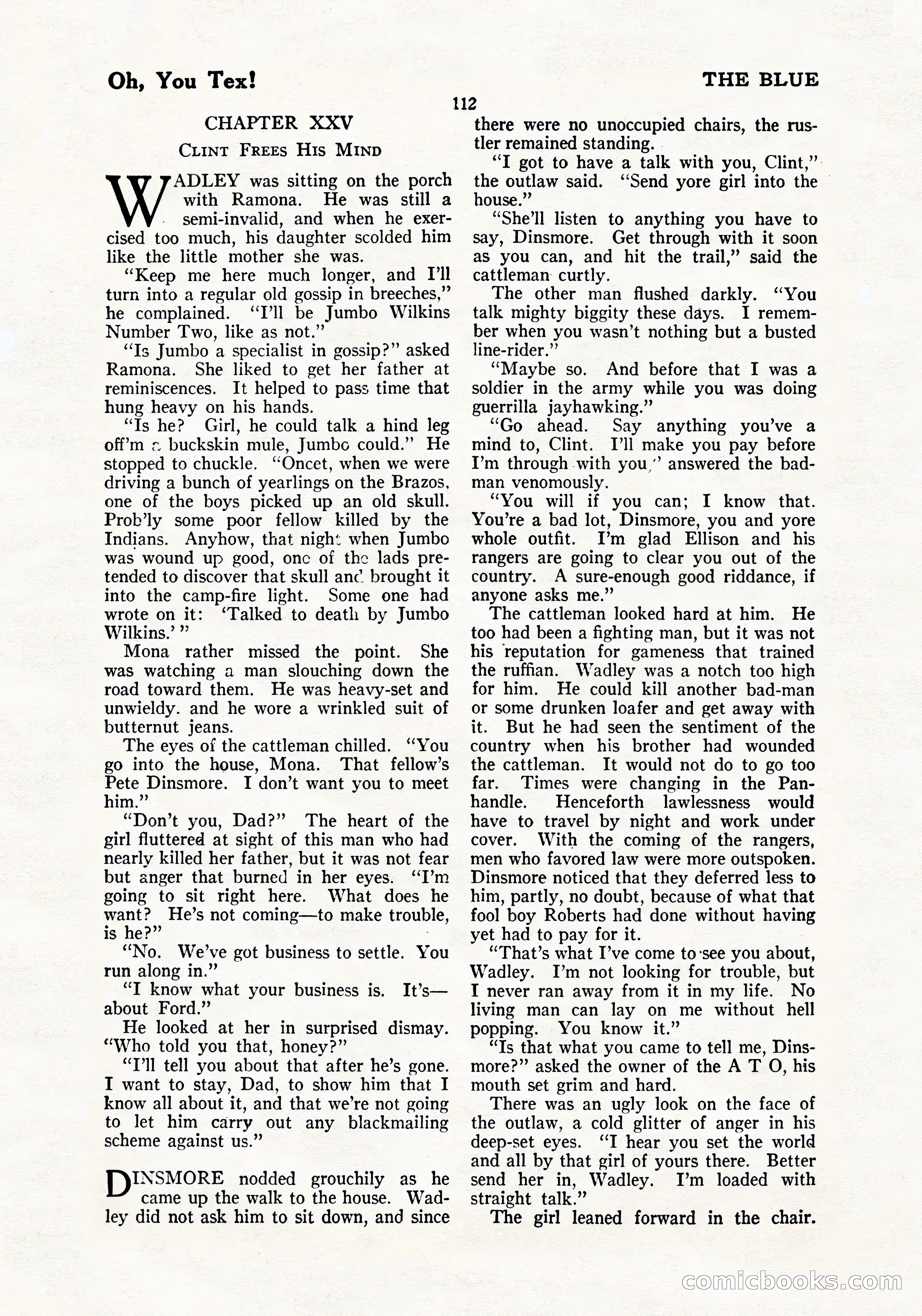 The Blue Book Magazine, July 1919 — page 118 of 212