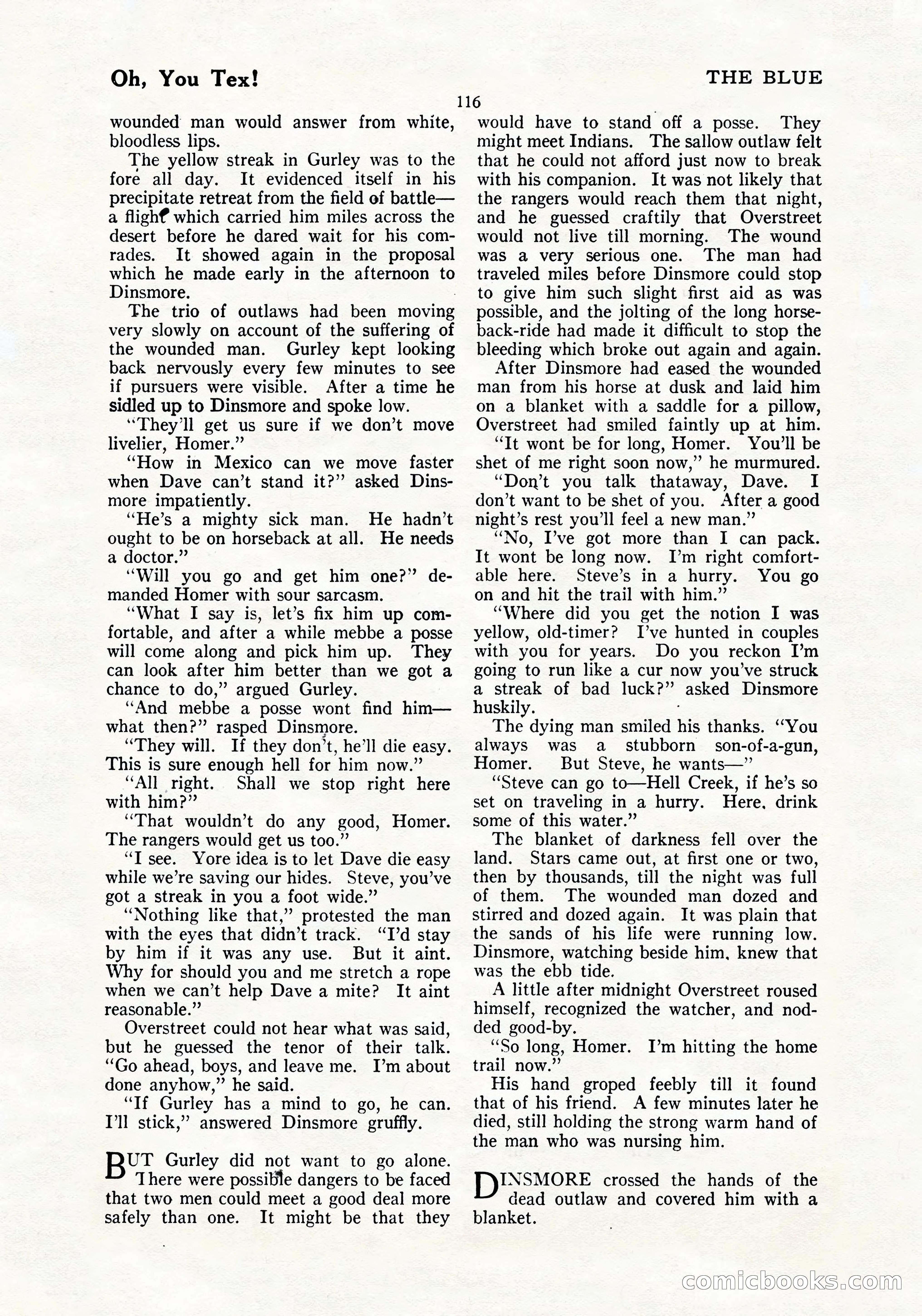 The Blue Book Magazine, July 1919 — page 122 of 212