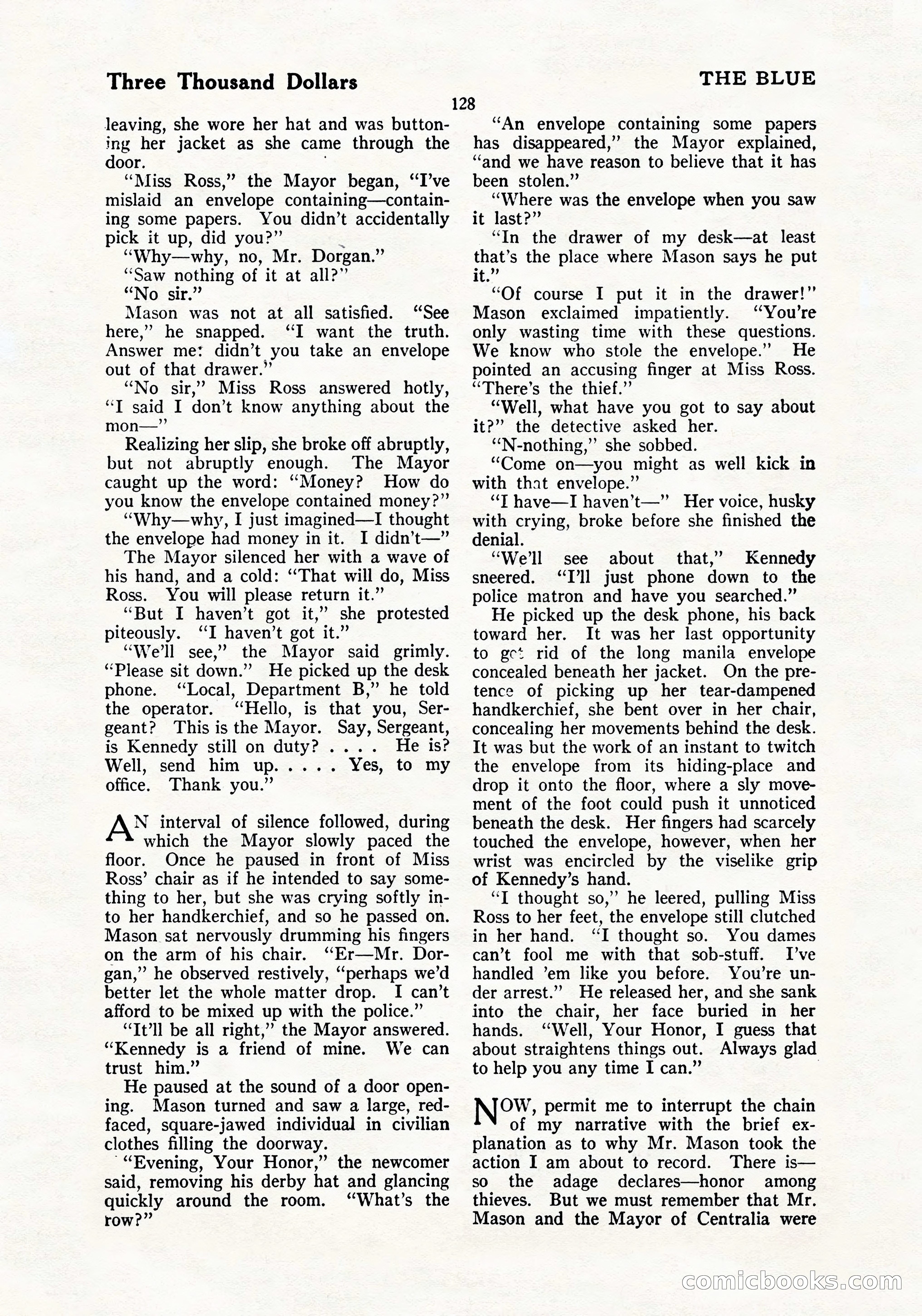 The Blue Book Magazine, July 1919 — page 134 of 212