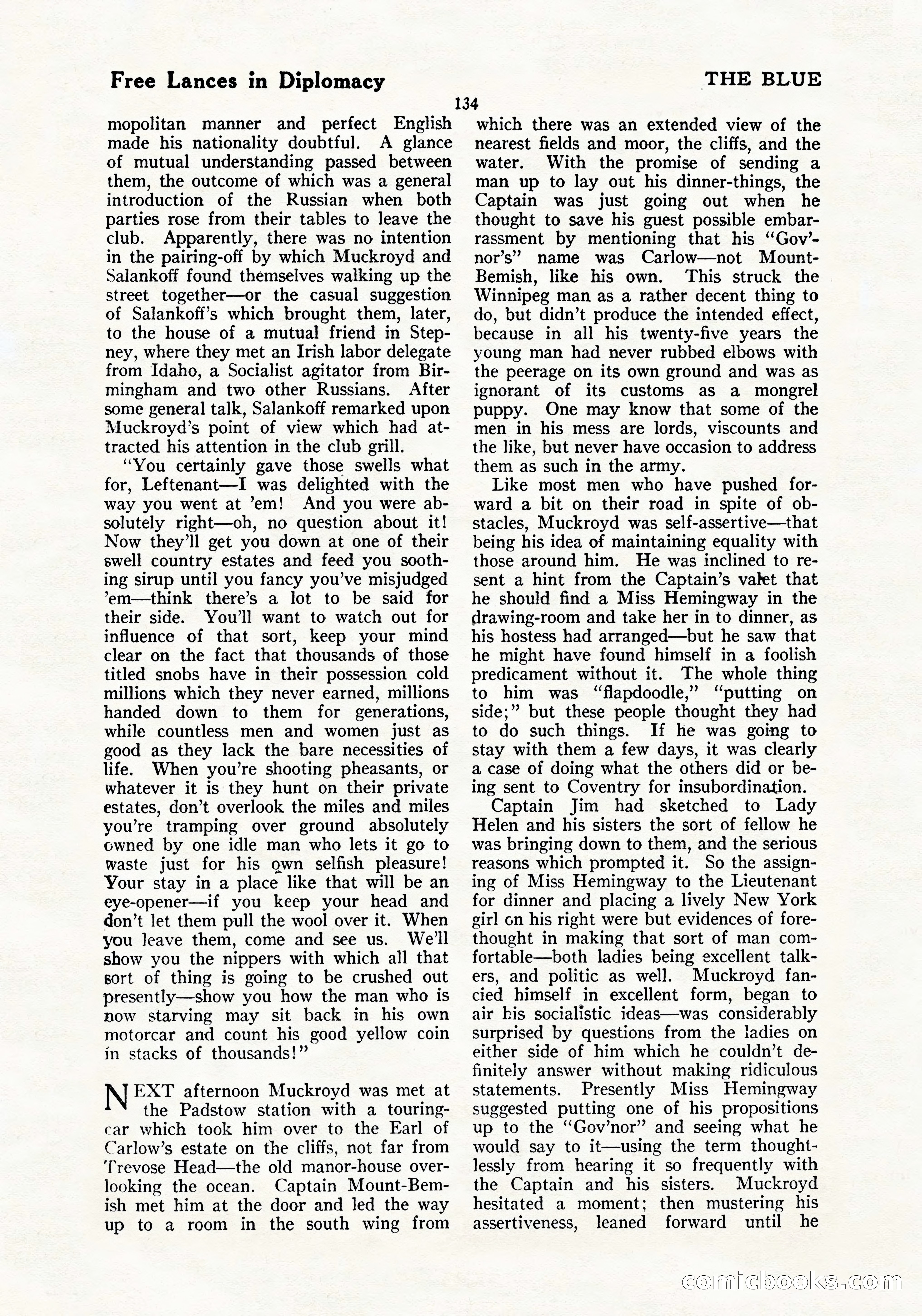 The Blue Book Magazine, July 1919 — page 140 of 212