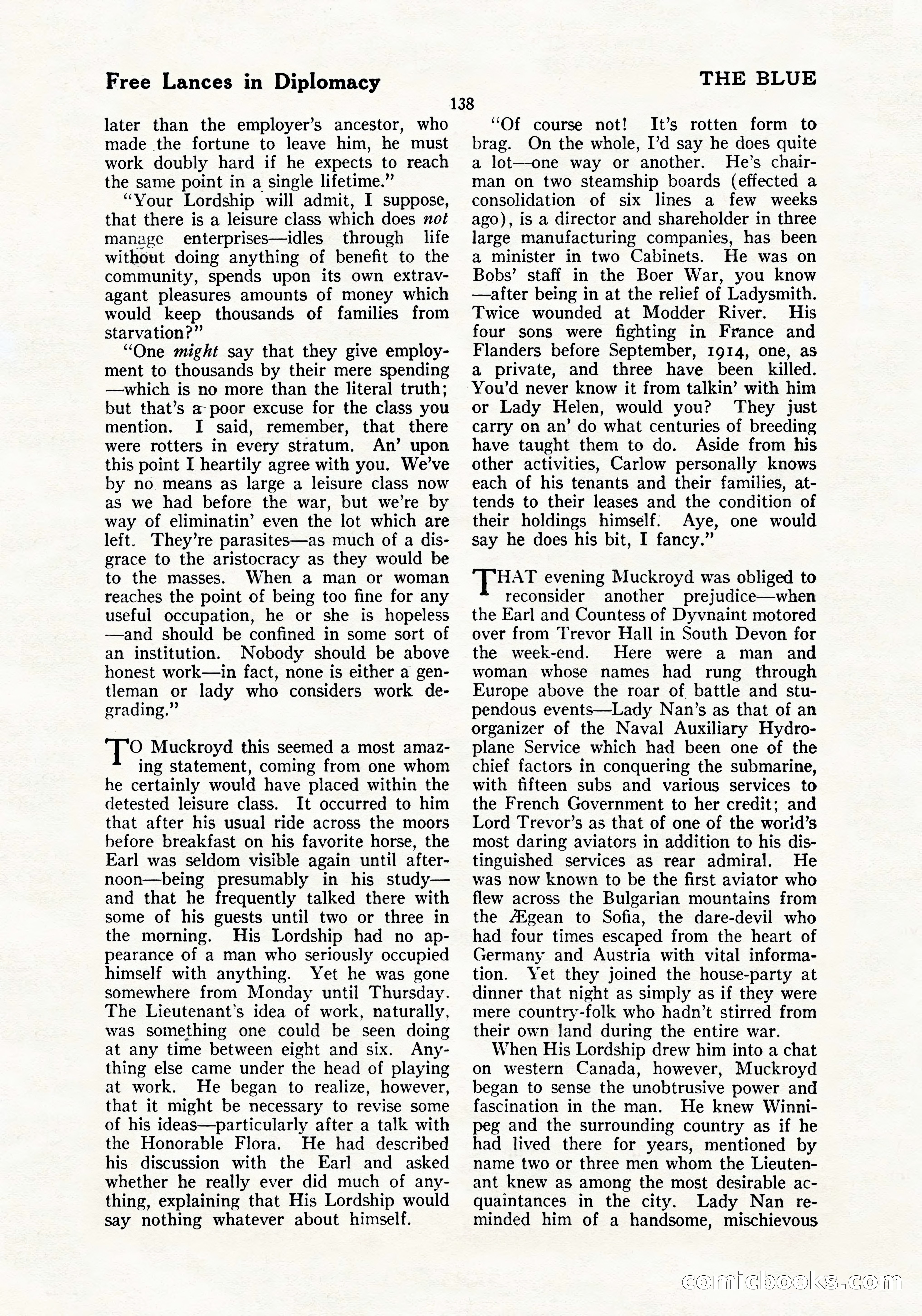 The Blue Book Magazine, July 1919 — page 144 of 212