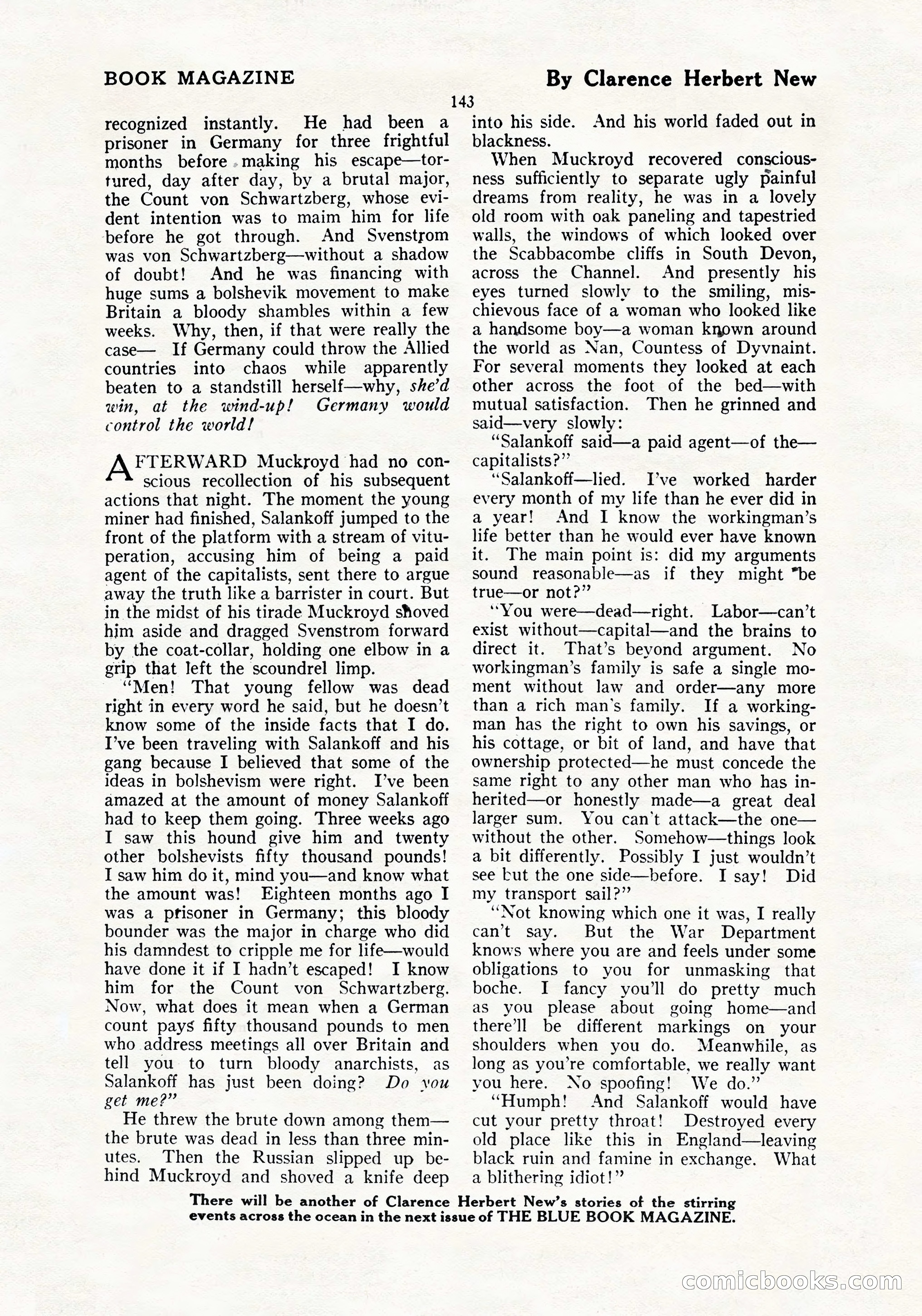 The Blue Book Magazine, July 1919 — page 149 of 212