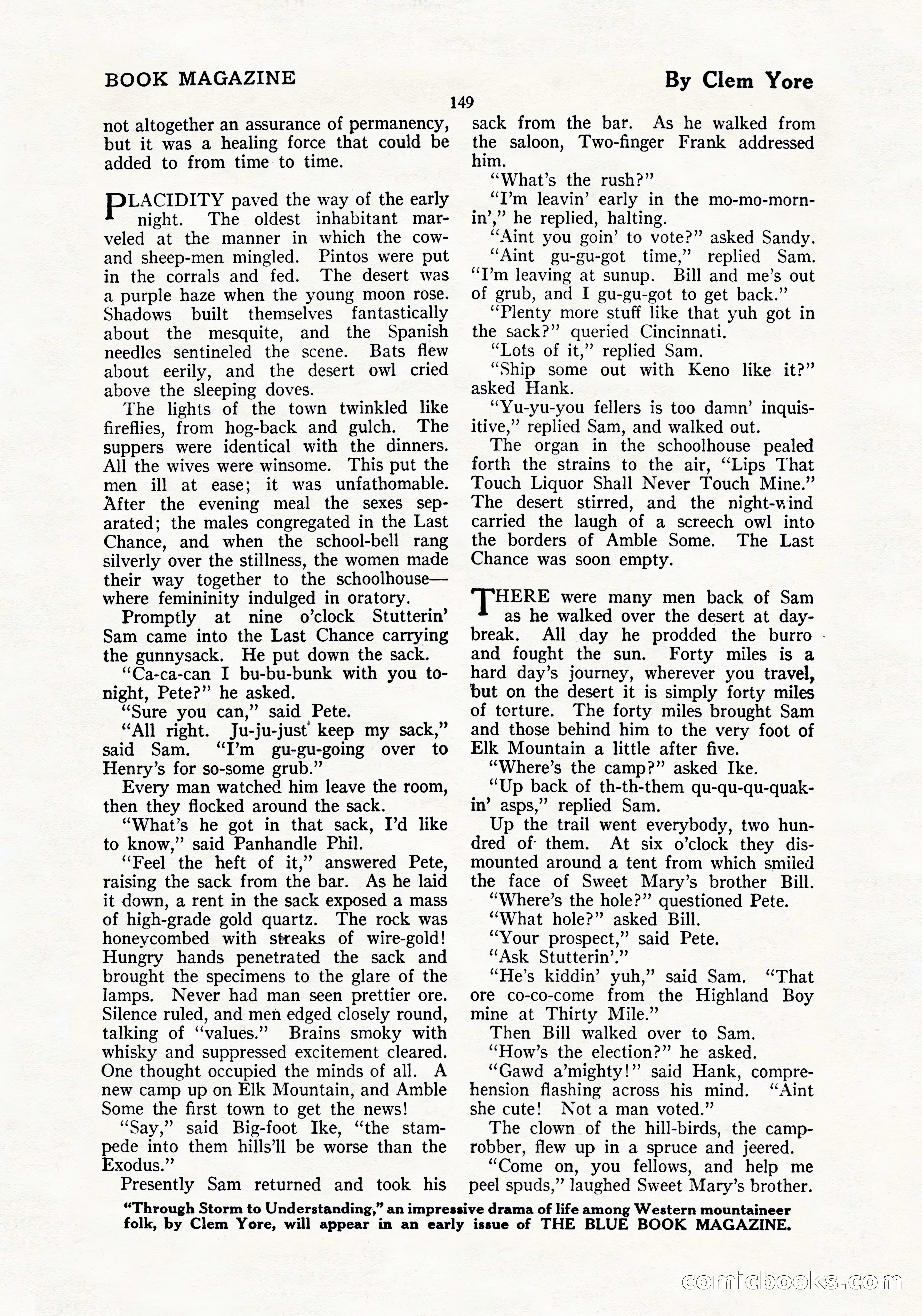 The Blue Book Magazine, July 1919 — page 155 of 212