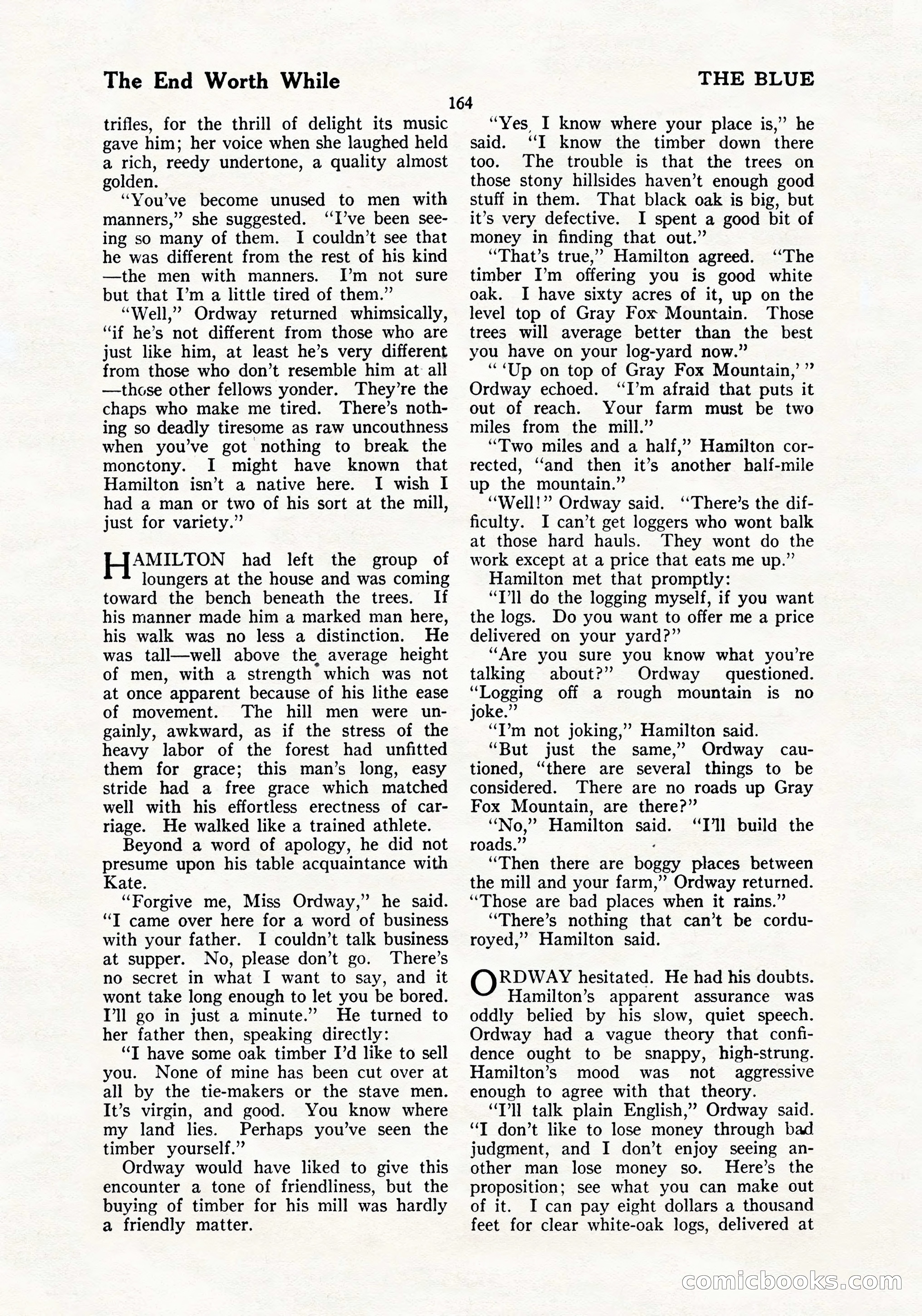 The Blue Book Magazine, July 1919 — page 170 of 212