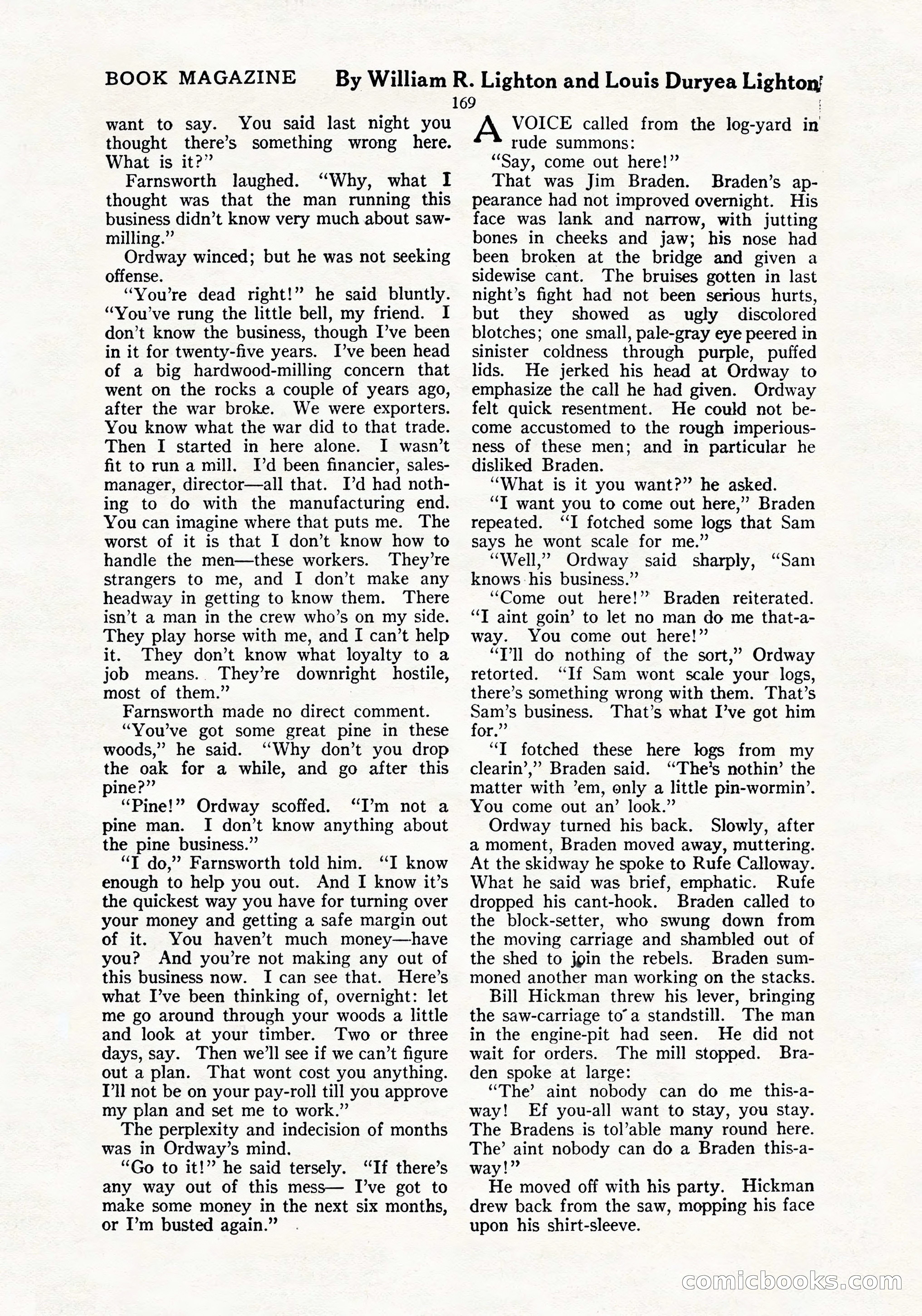The Blue Book Magazine, July 1919 — page 175 of 212