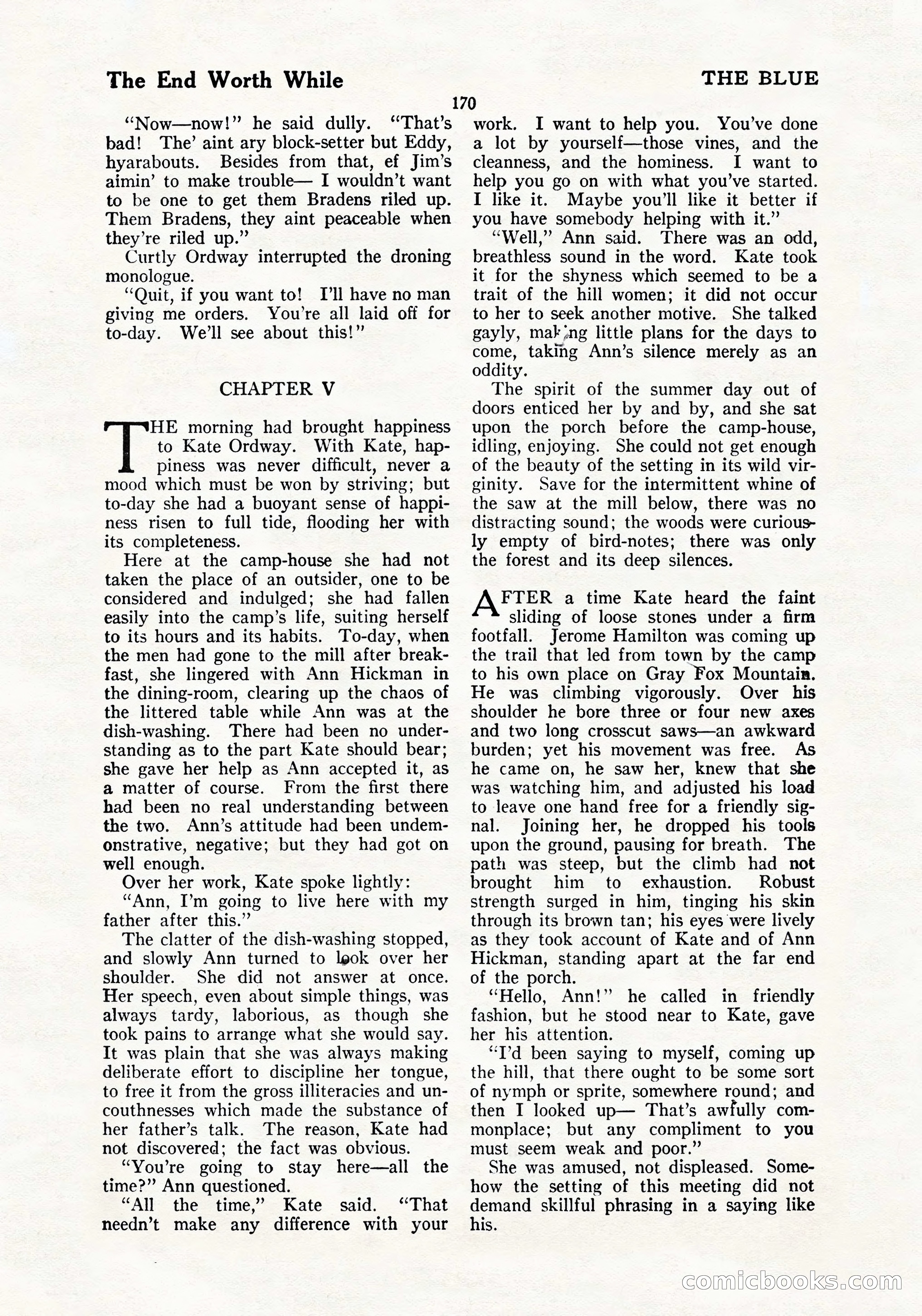 The Blue Book Magazine, July 1919 — page 176 of 212