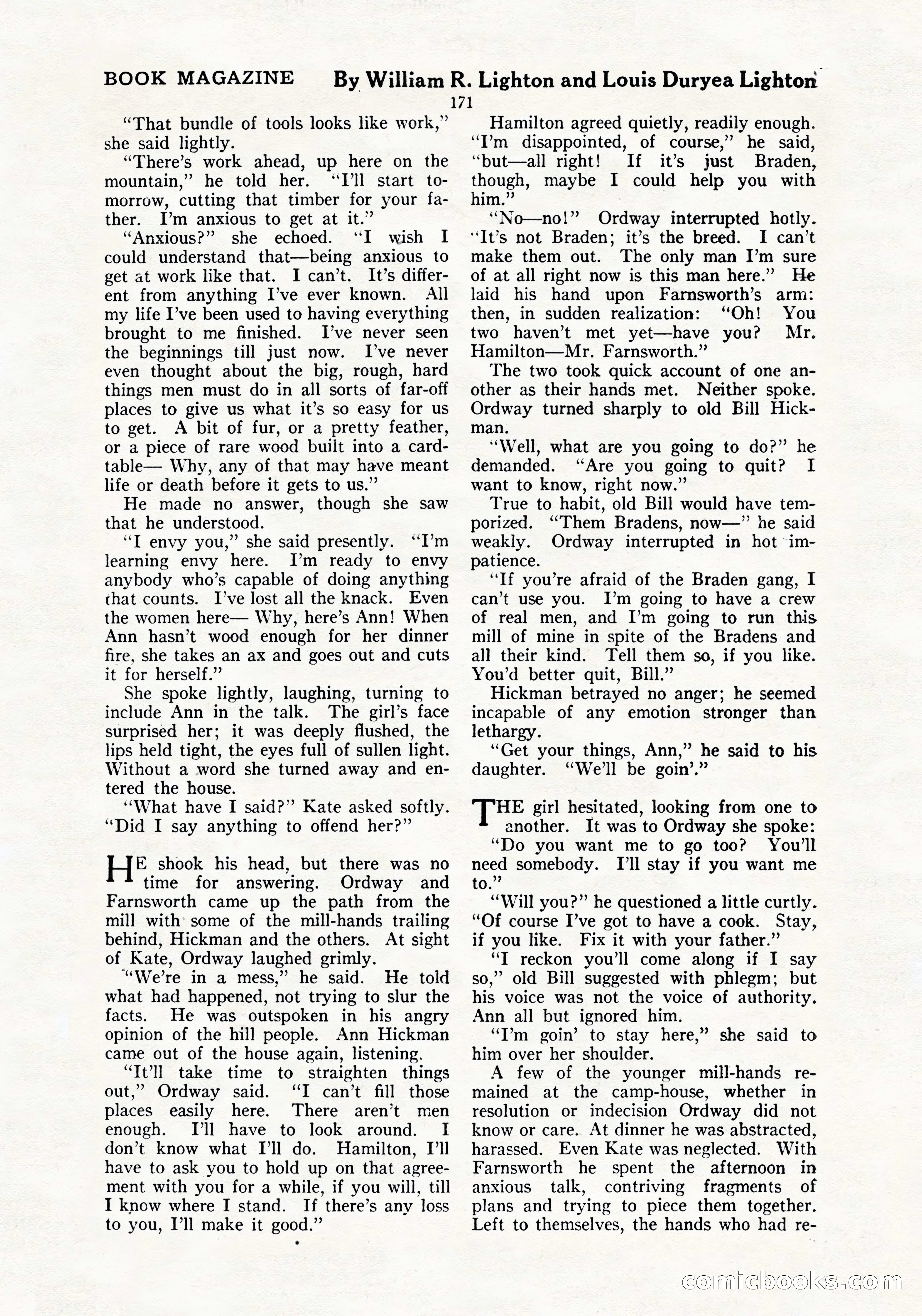 The Blue Book Magazine, July 1919 — page 177 of 212
