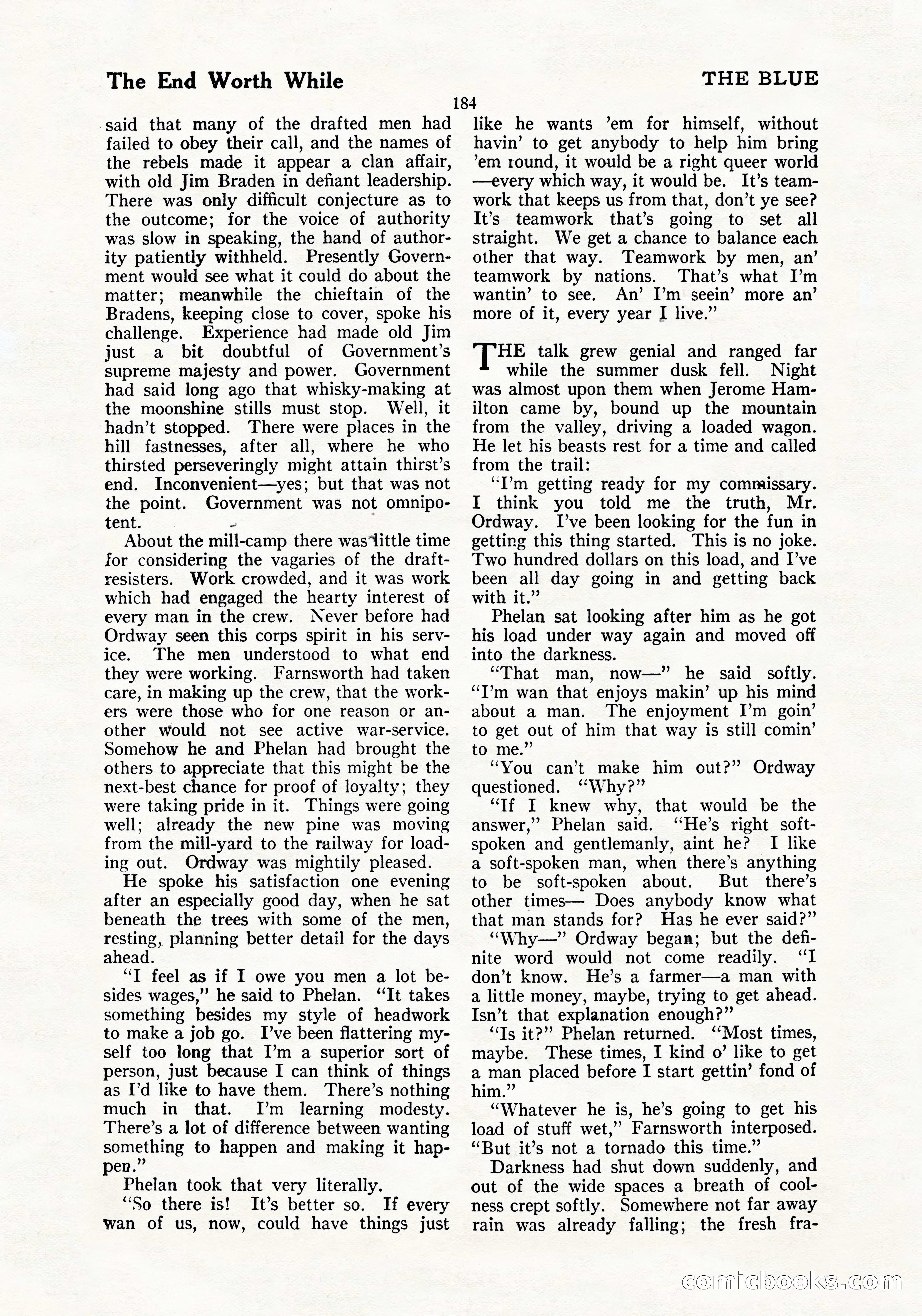 The Blue Book Magazine, July 1919 — page 190 of 212