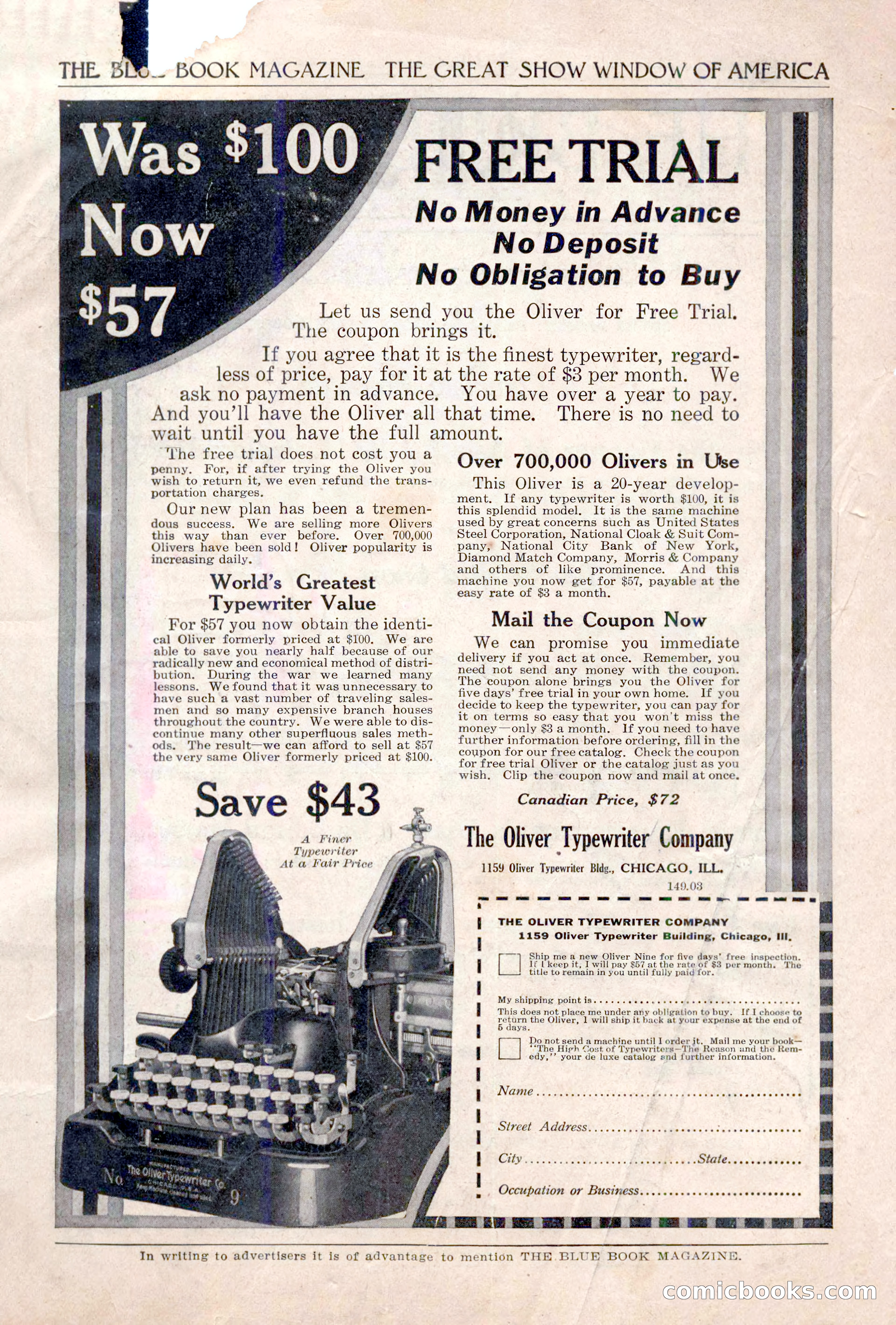 The Blue Book Magazine, December 1919 — page 3 of 216