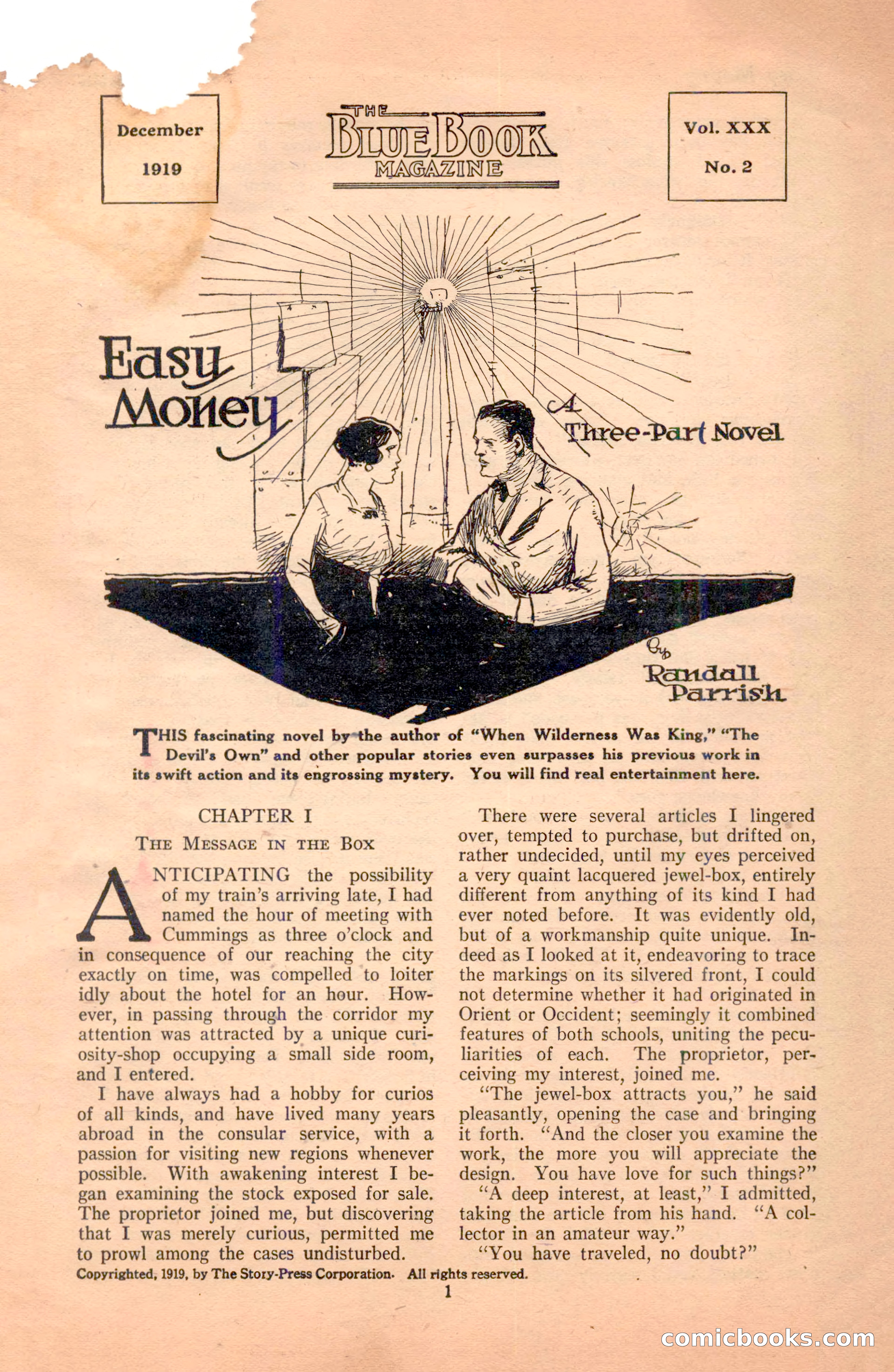 The Blue Book Magazine, December 1919 — page 7 of 216