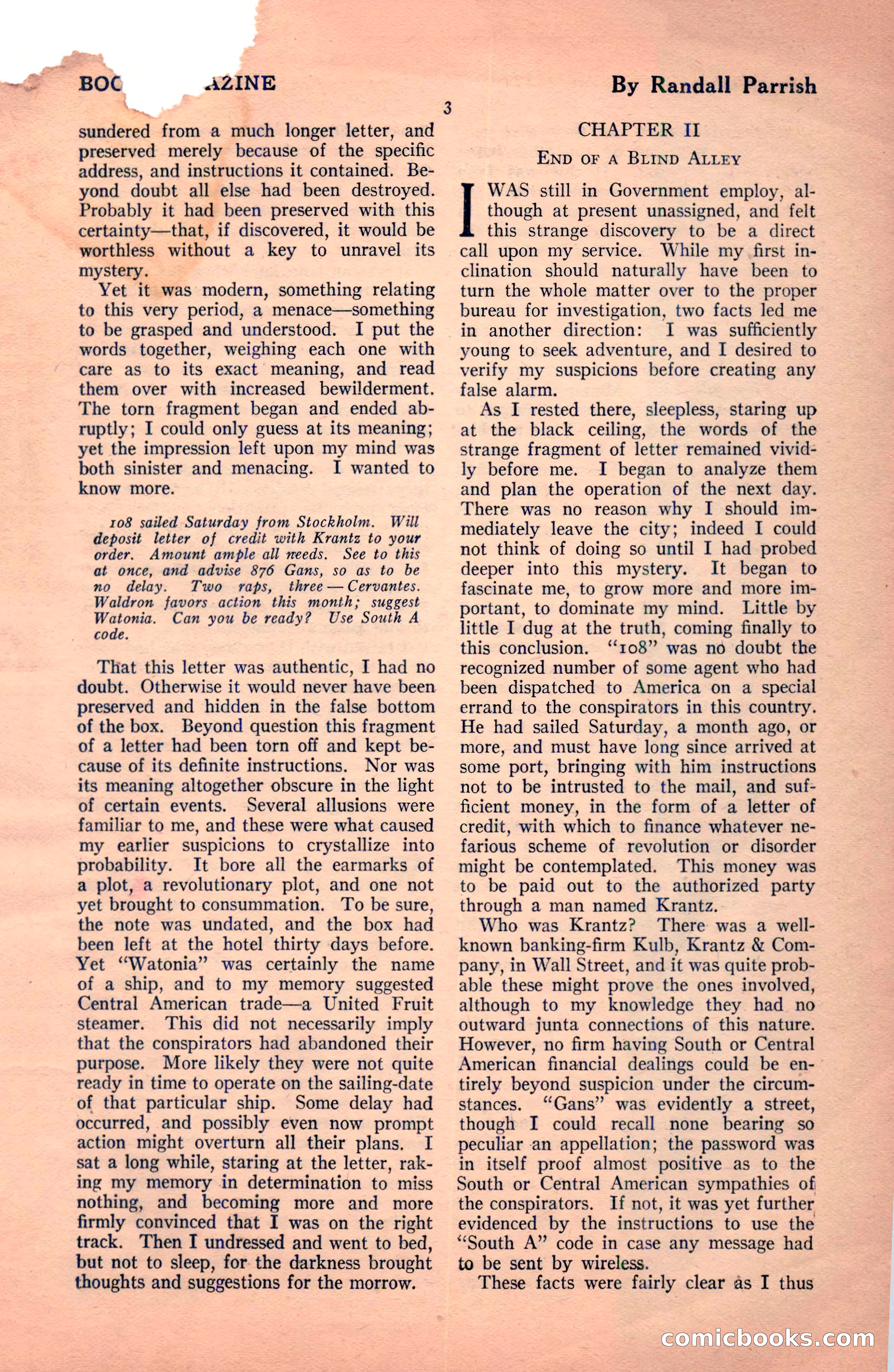 The Blue Book Magazine, December 1919 — page 9 of 216