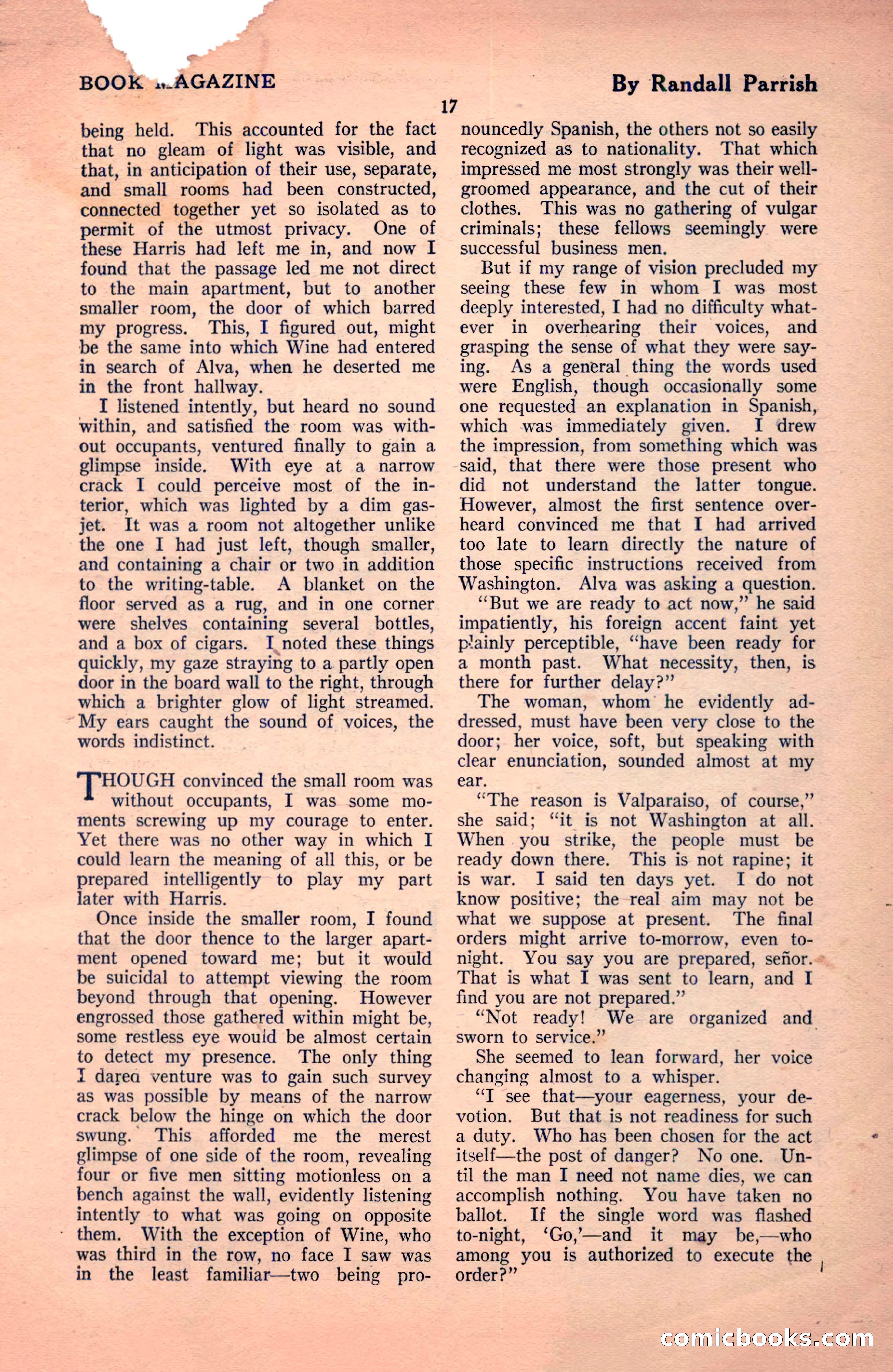 The Blue Book Magazine, December 1919 — page 23 of 216