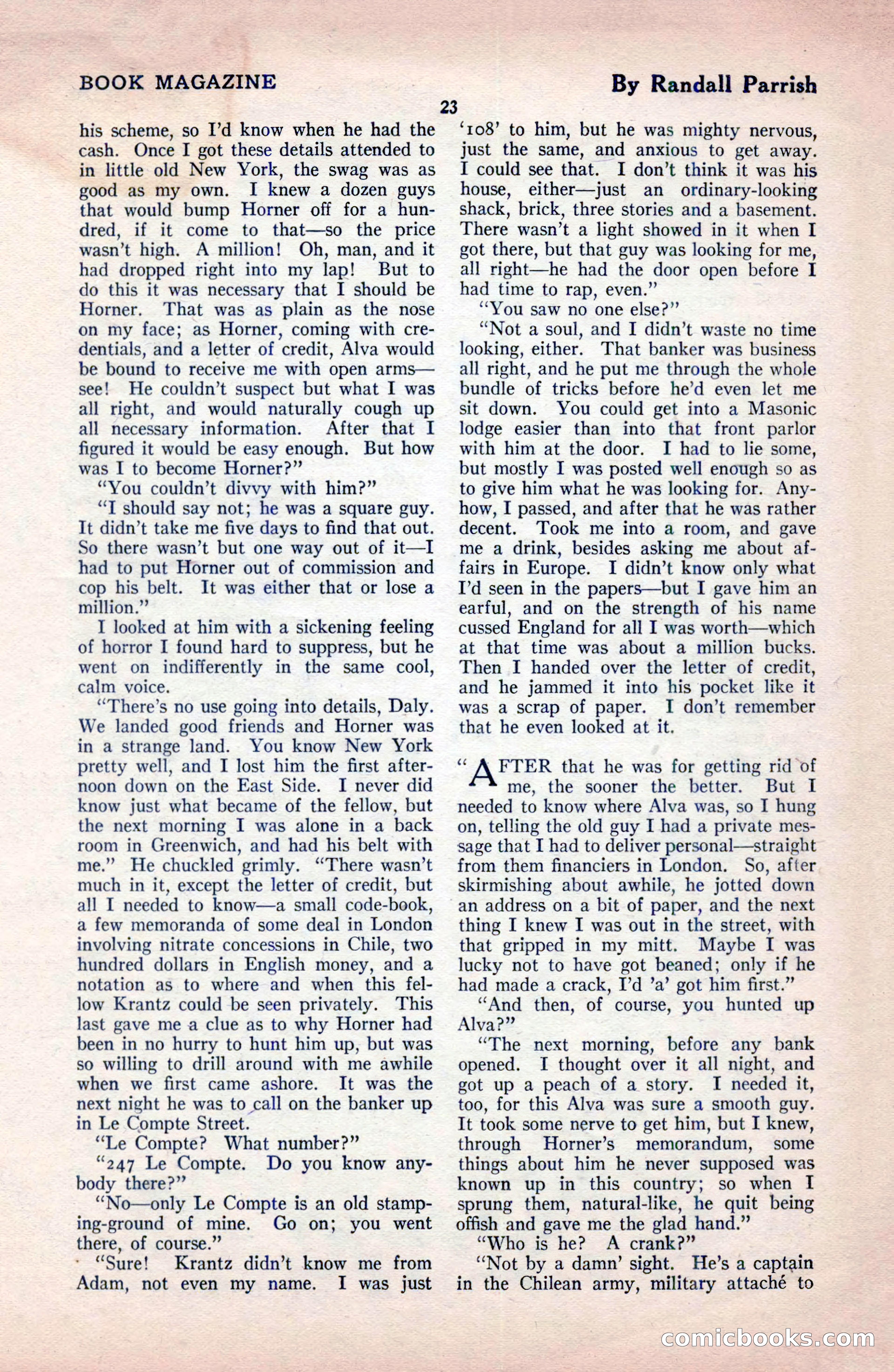 The Blue Book Magazine, December 1919 — page 29 of 216