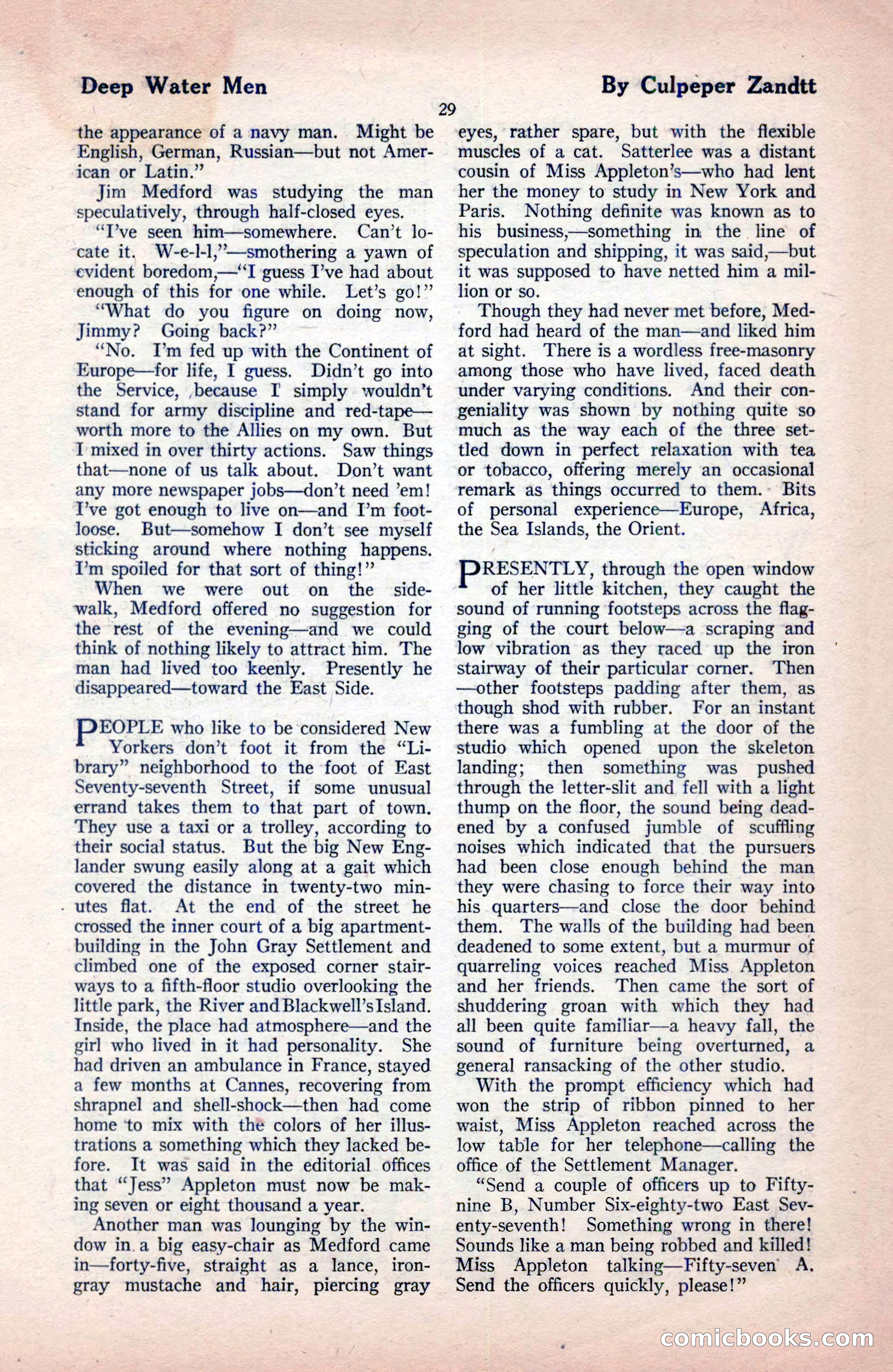 The Blue Book Magazine, December 1919 — page 35 of 216